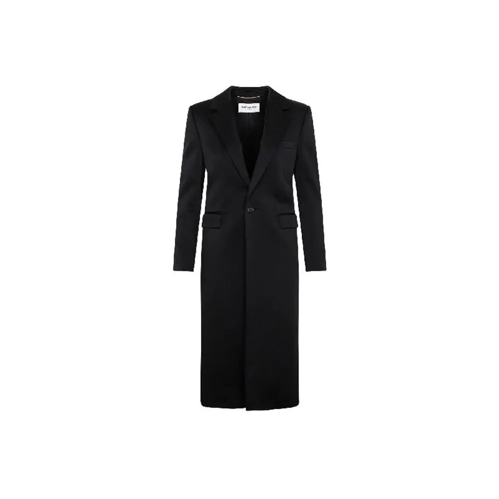 Saint Laurent Black Acetate Coat Saint Laurent
