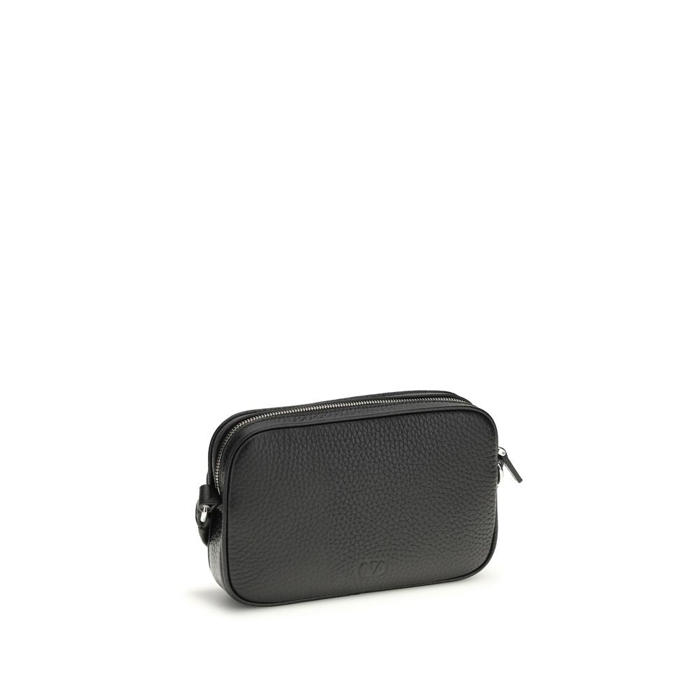 Valentino Garavani Black Calf Leather Bos Taurus Accessories Valentino Garavani