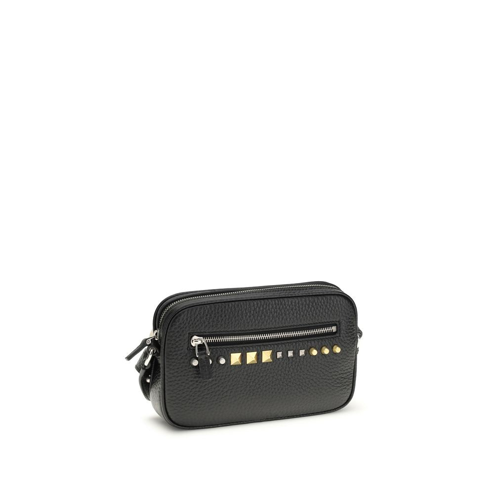 Valentino Garavani Black Calf Leather Bos Taurus Accessories Valentino Garavani