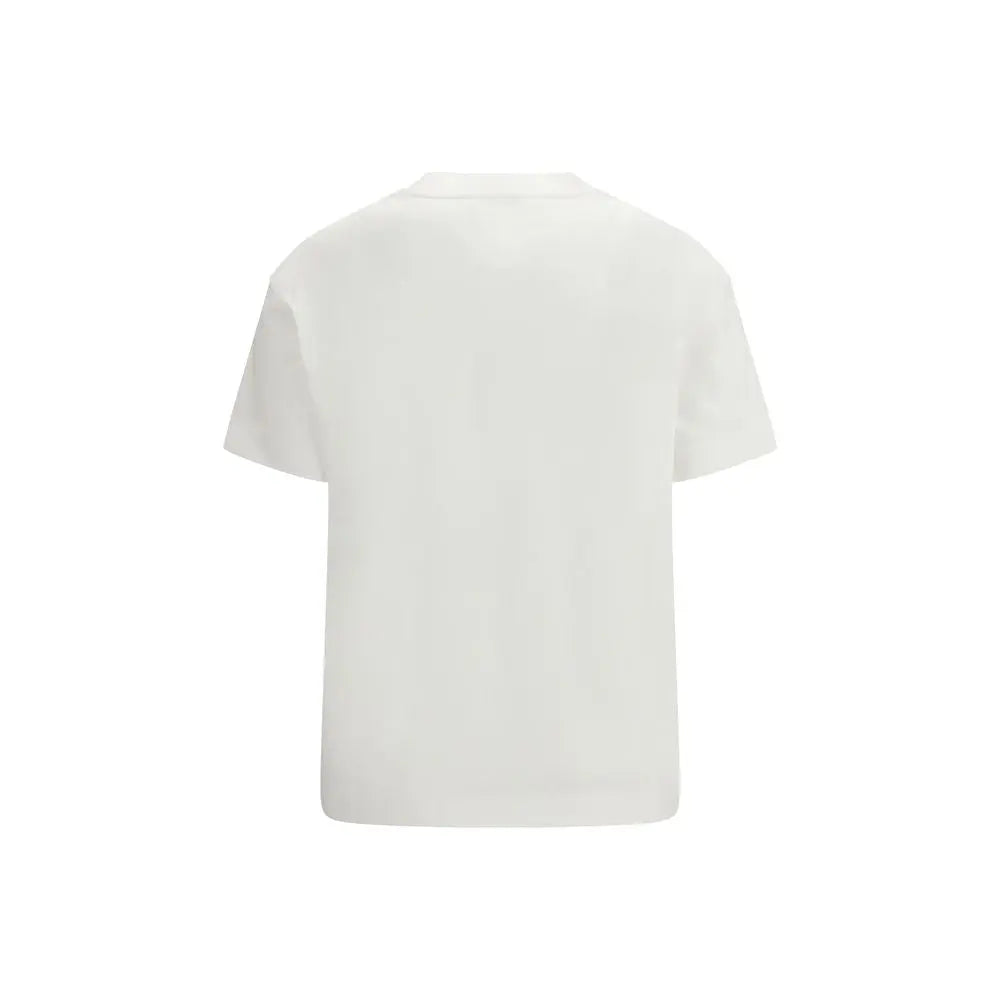 Brunello Cucinelli White Cotton T-Shirt Brunello Cucinelli