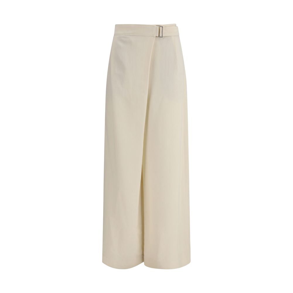 Brunello Cucinelli Beige Viscose Casual Pants Brunello Cucinelli