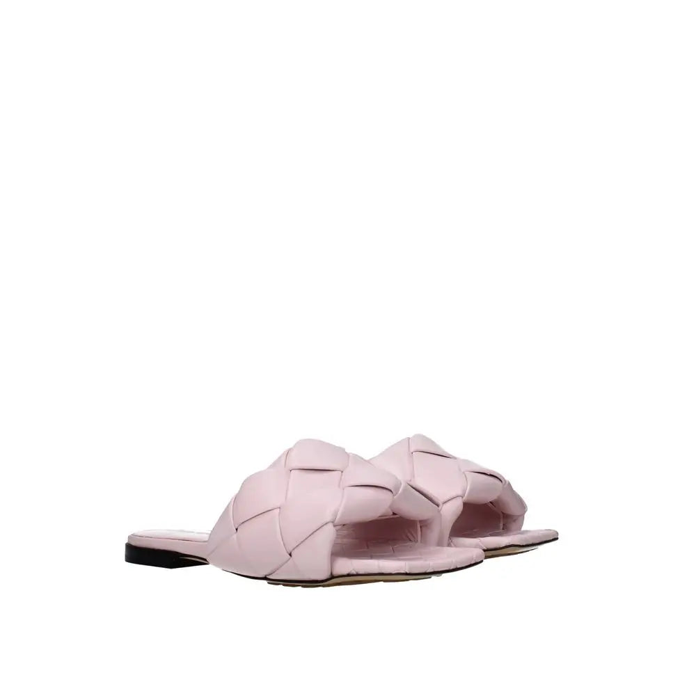 Bottega Veneta Multicolor Calfskin Flat Sandals Bottega Veneta