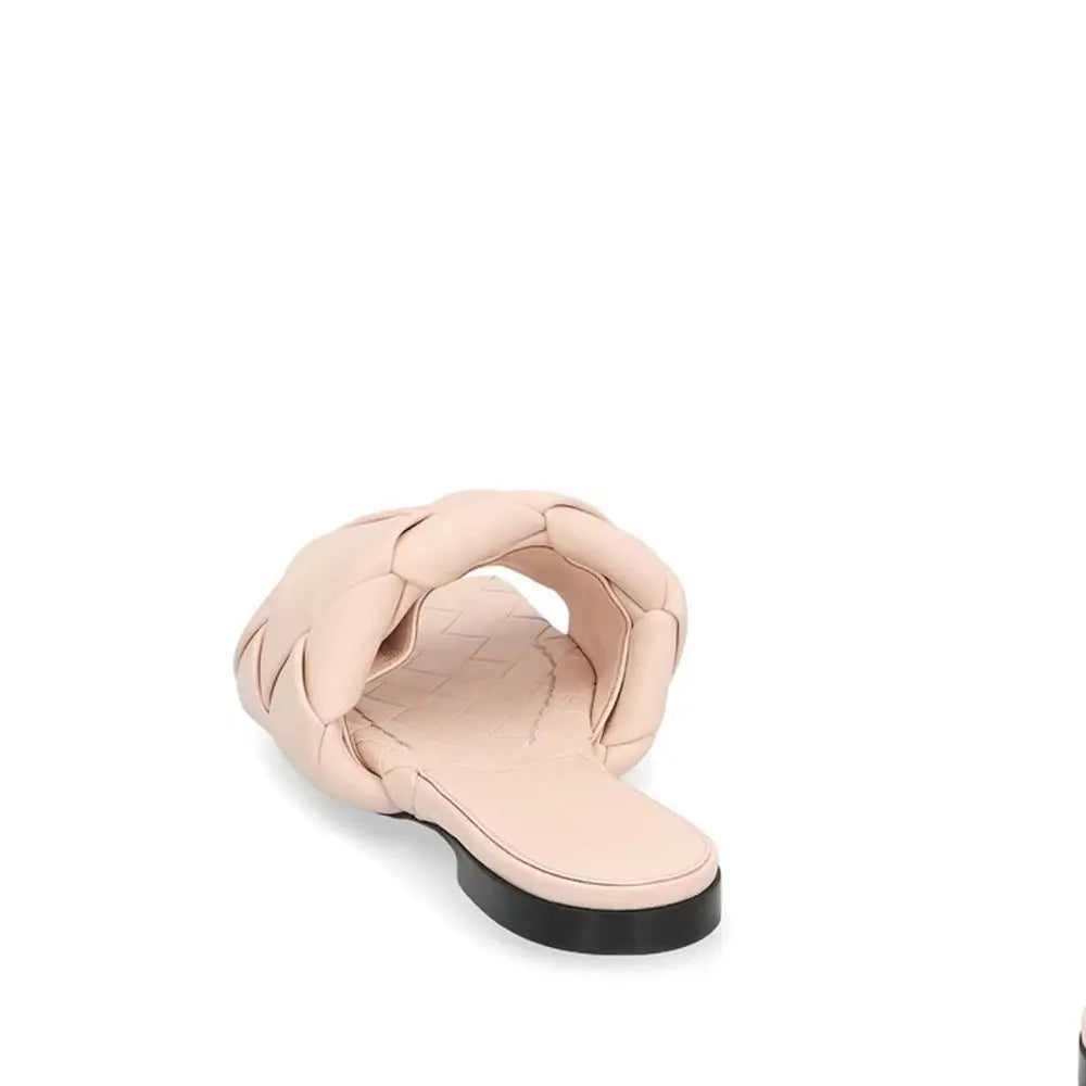 Bottega Veneta Multicolor Leather Flat Sandals Bottega Veneta