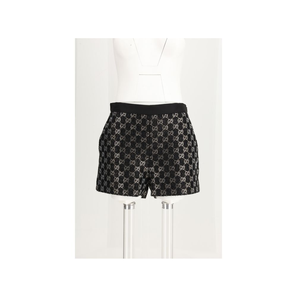 Gucci Black Viscose Bermuda Shorts Gucci