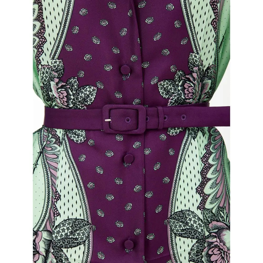 Gucci Green Silk Pattern Shirt Gucci