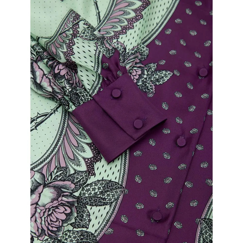 Gucci Green Silk Pattern Shirt Gucci