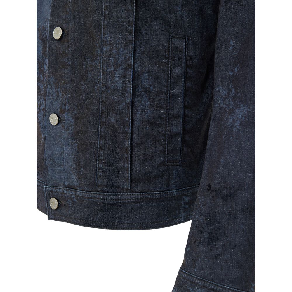 Dolce & Gabbana Gray Cotton Denim Jacket Dolce & Gabbana