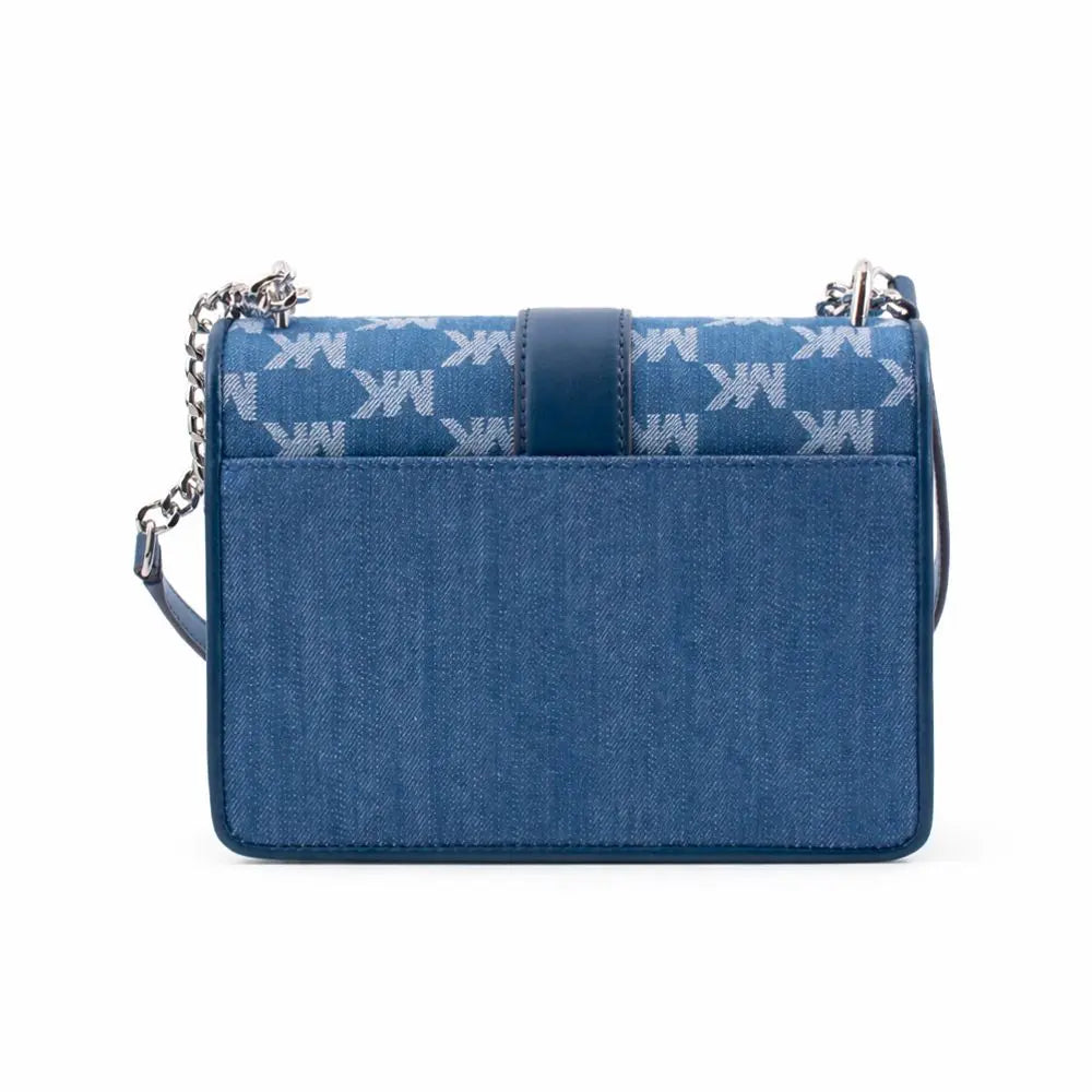 Michael Kors Blue Canvas Crossbody Bag Michael Kors