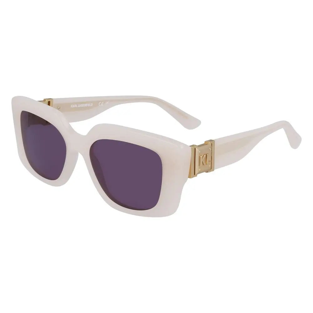 Karl Lagerfeld Beige Acetate Sunglasses Karl Lagerfeld