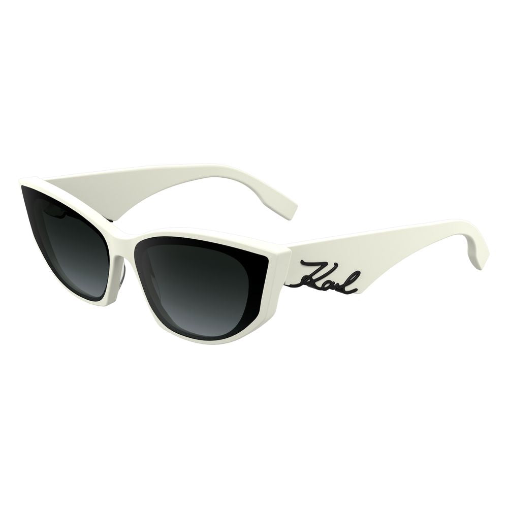 Karl Lagerfeld White Acetate Sunglasses Karl Lagerfeld