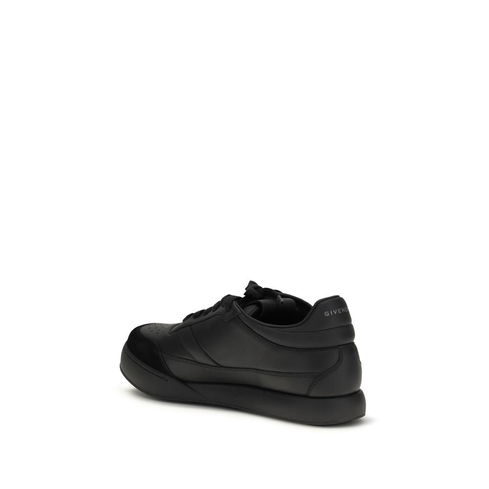 Givenchy Black Calf Leather Bos Taurus Low Top Sneakers Givenchy