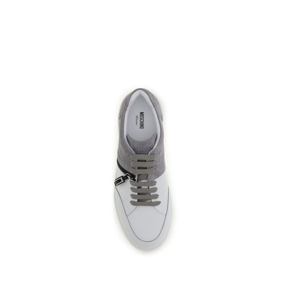 Moschino Multicolor Calf Leather Bos Taurus Low Top Sneakers Moschino