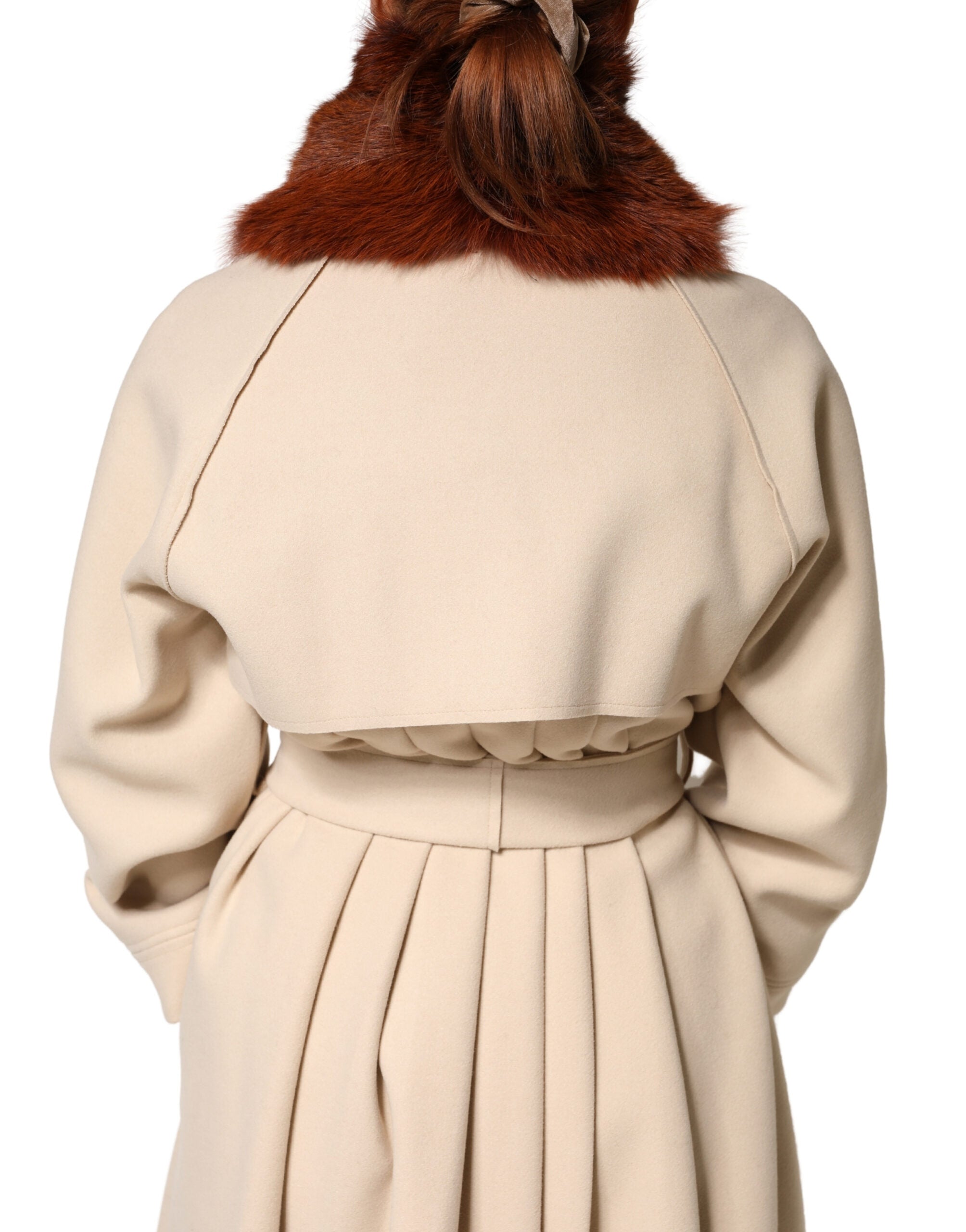 Dolce & Gabbana Brown Mink Fur Collar Women Neck Wrap 60cm x 14cm  Scarf Dolce & Gabbana