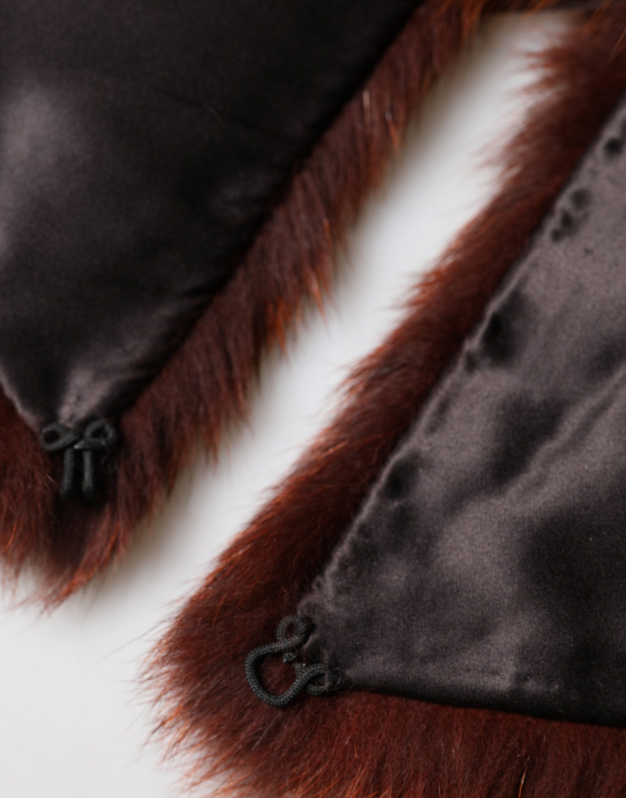 Dolce & Gabbana Brown Mink Fur Collar Women Neck Wrap 60cm x 14cm  Scarf Dolce & Gabbana