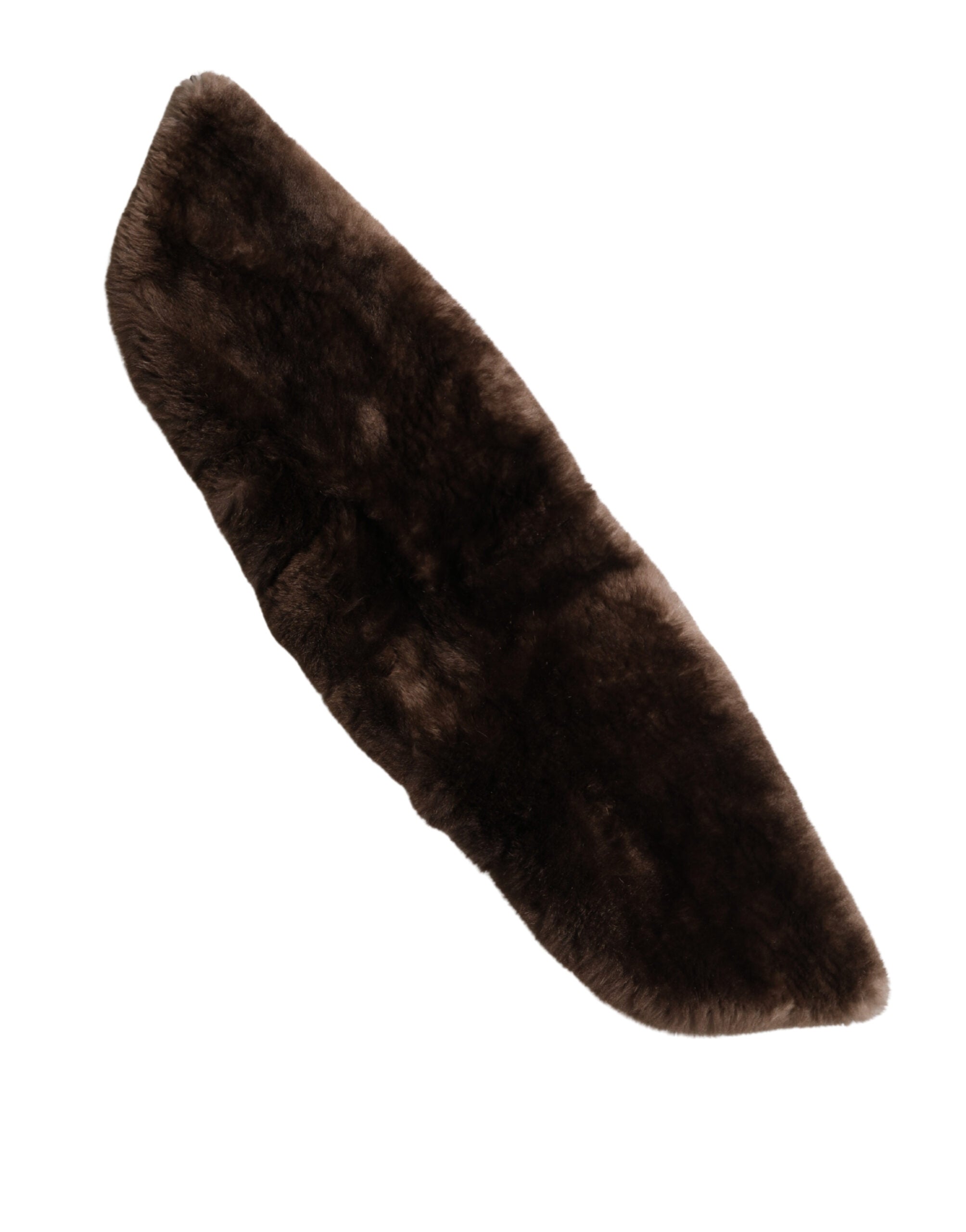 Dolce & Gabbana Brown Fur Shoulder Collar Neck Wrap 60cm x 14cm Scarf Dolce & Gabbana
