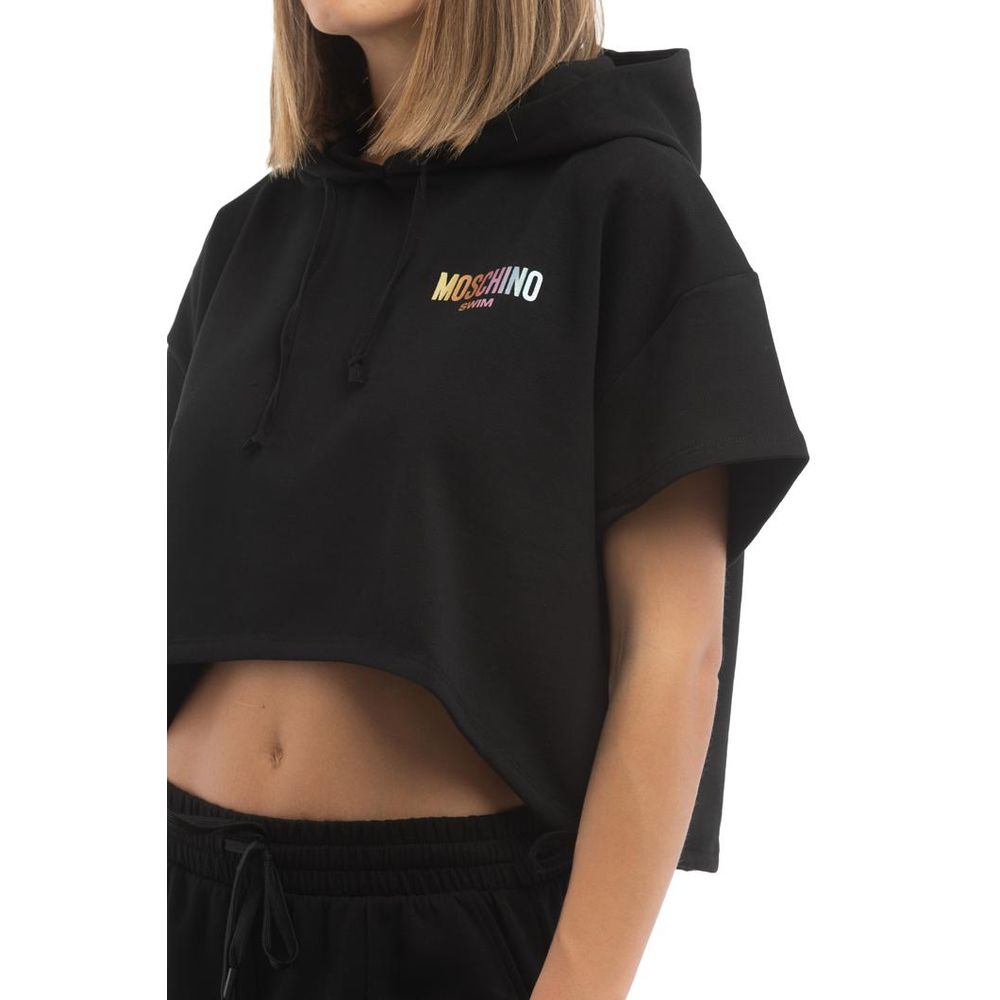 Moschino Black Cotton Sweatshirt Moschino