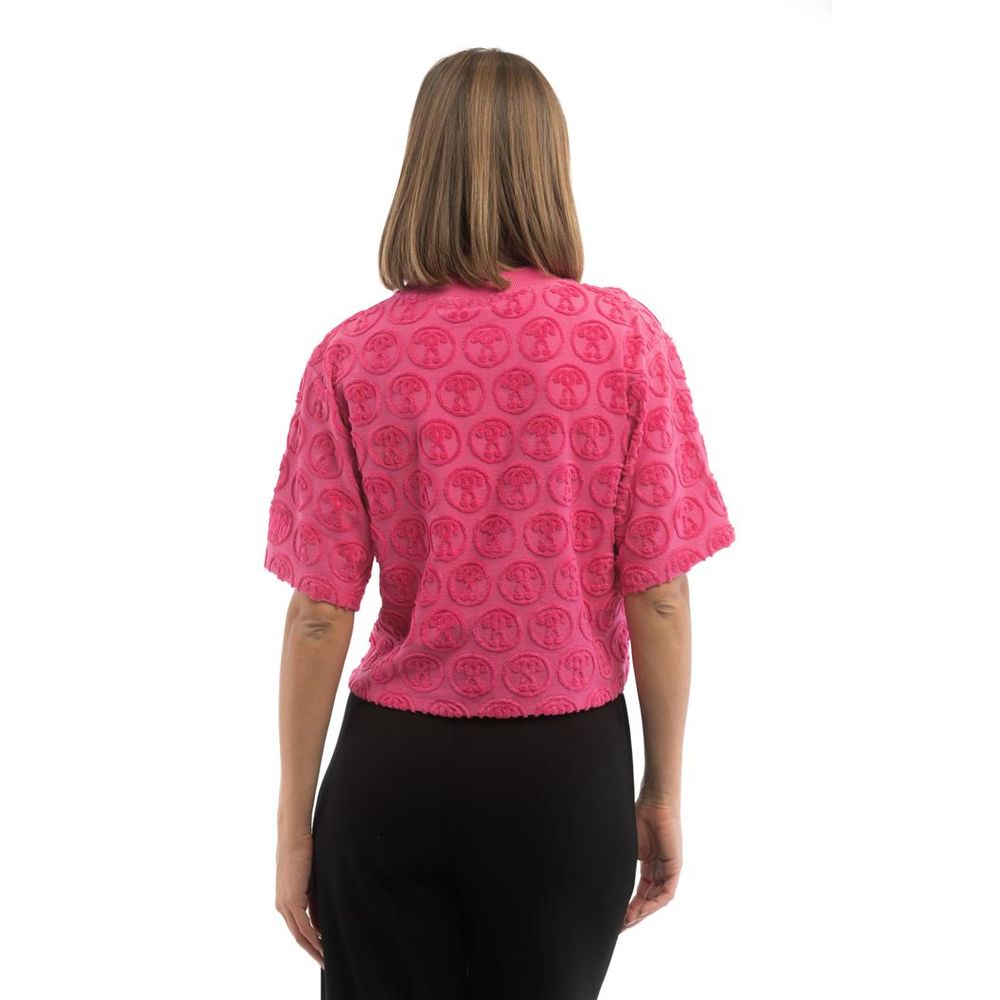 Moschino Fuchsia Cotton T-Shirt Moschino