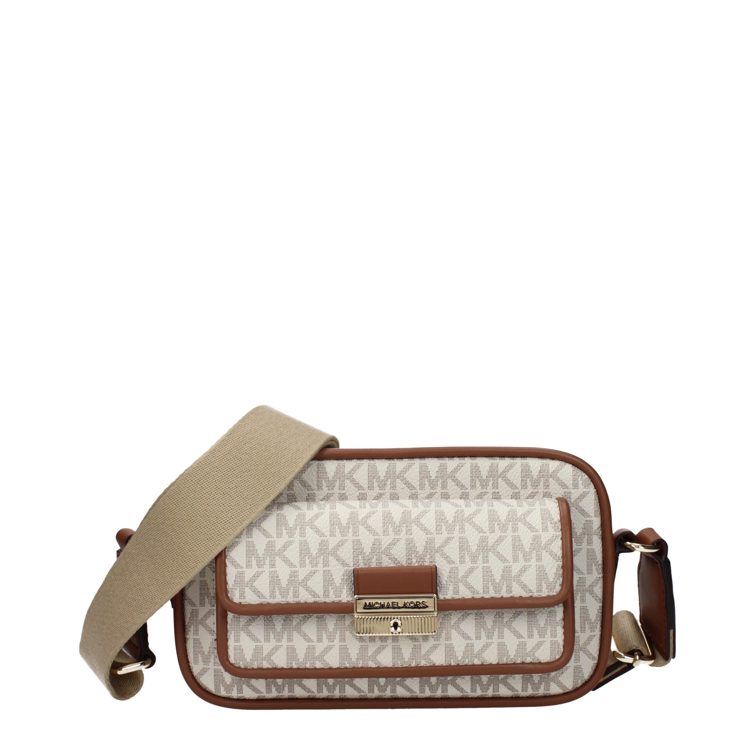 Michael Kors Beige Fabric Crossbody Bag Michael Kors