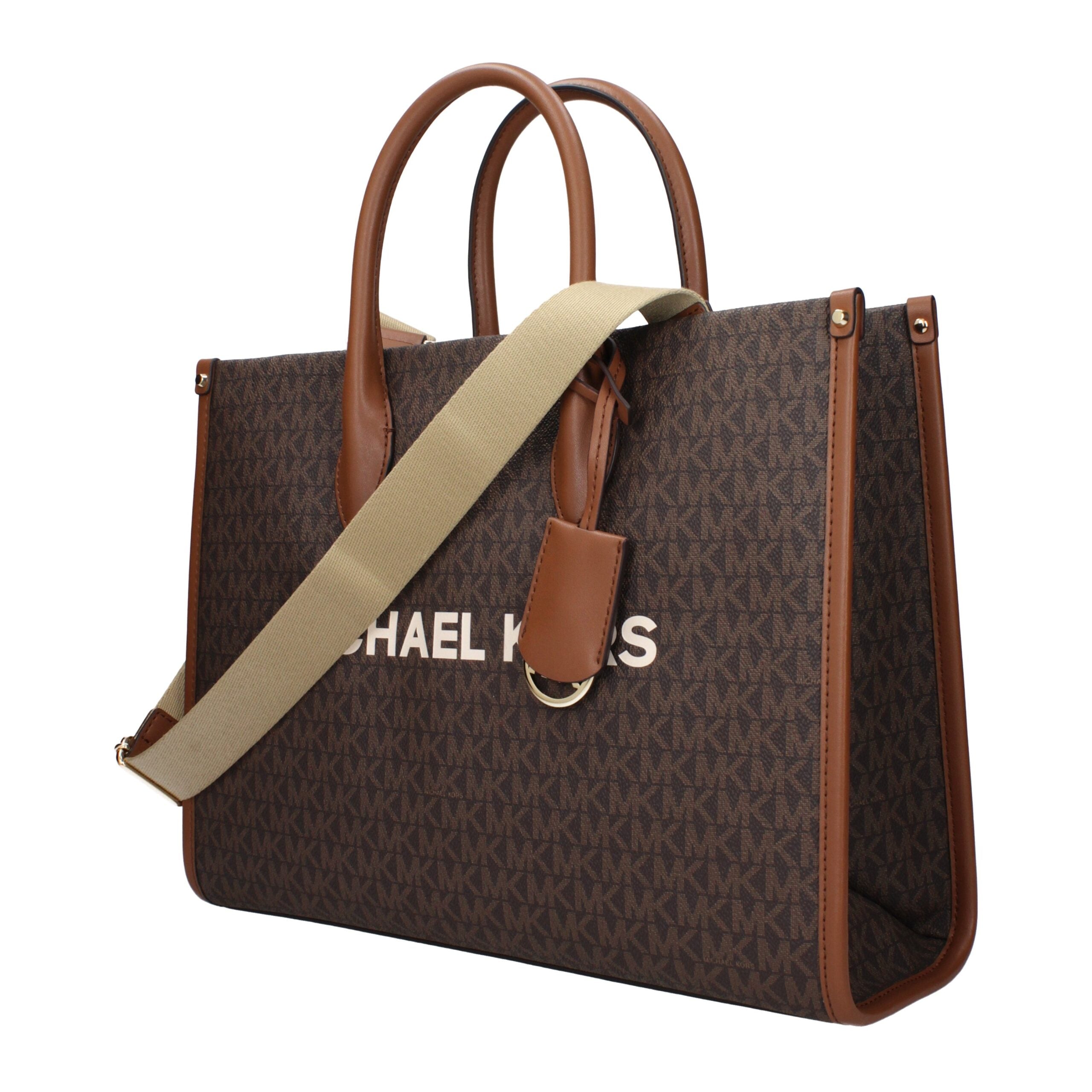 Michael Kors Brown Fabric Handbag Michael Kors