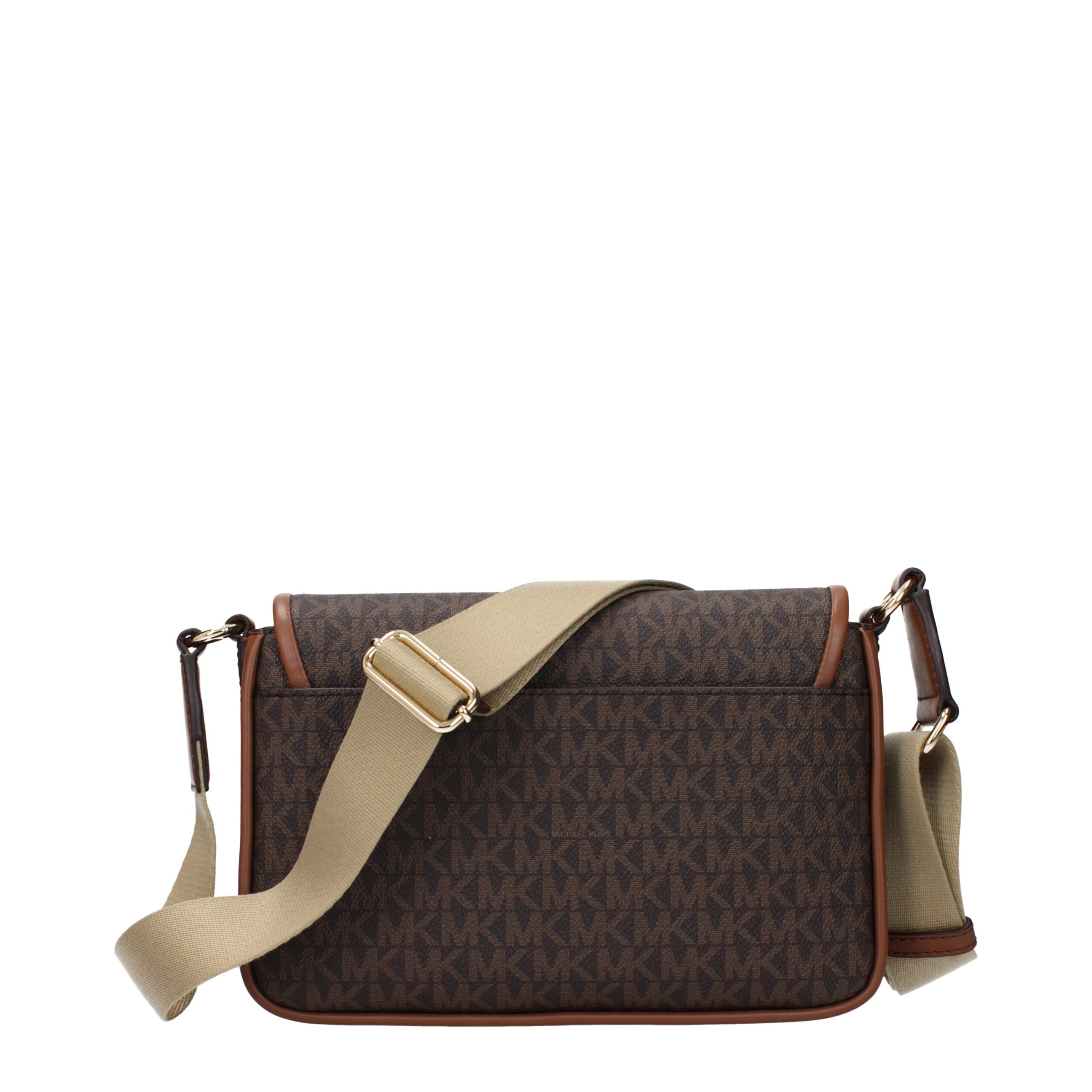 Michael Kors Brown Fabric Crossbody Bag Michael Kors