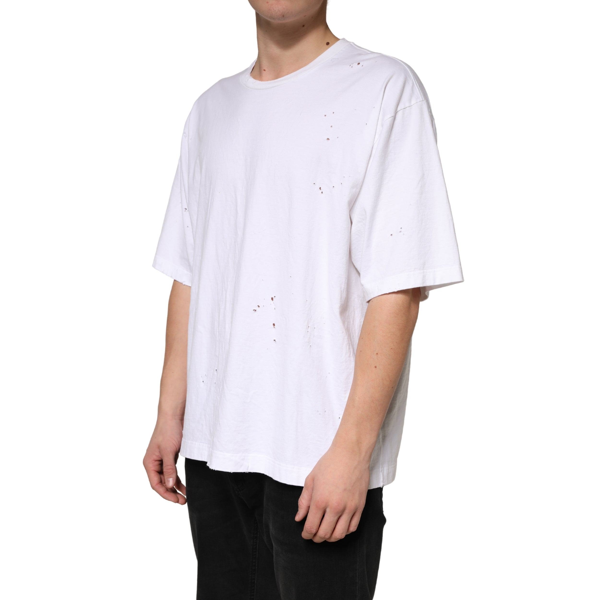 Dolce & Gabbana White Cotton Crewneck Short Sleeve T-Shirt Dolce & Gabbana