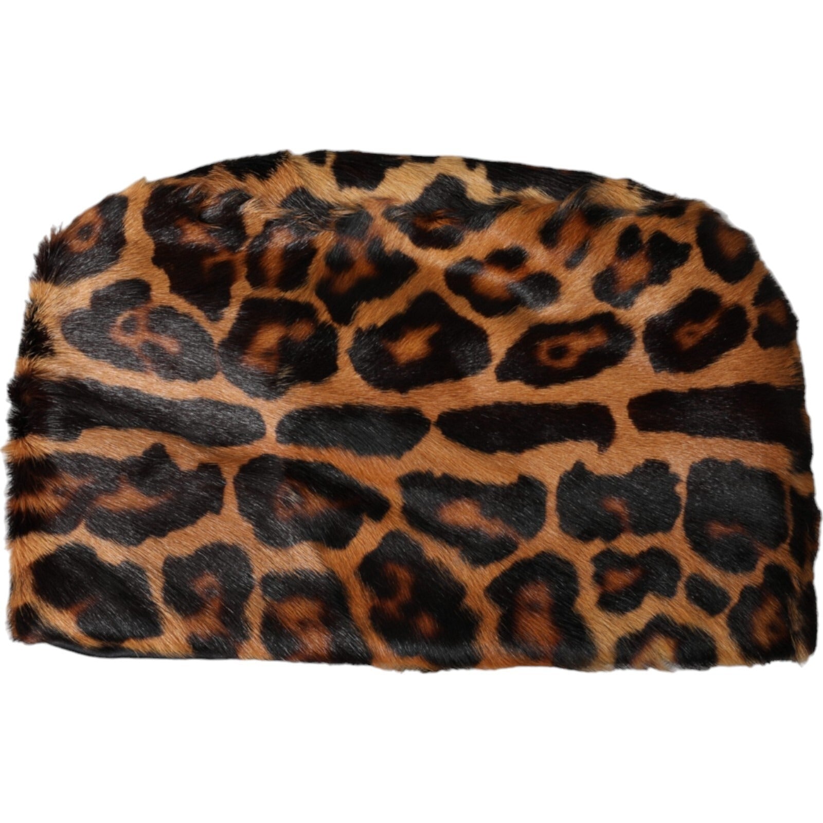 Dolce & Gabbana Brown Leopard Fur Women Bucket Capello Hat Dolce & Gabbana