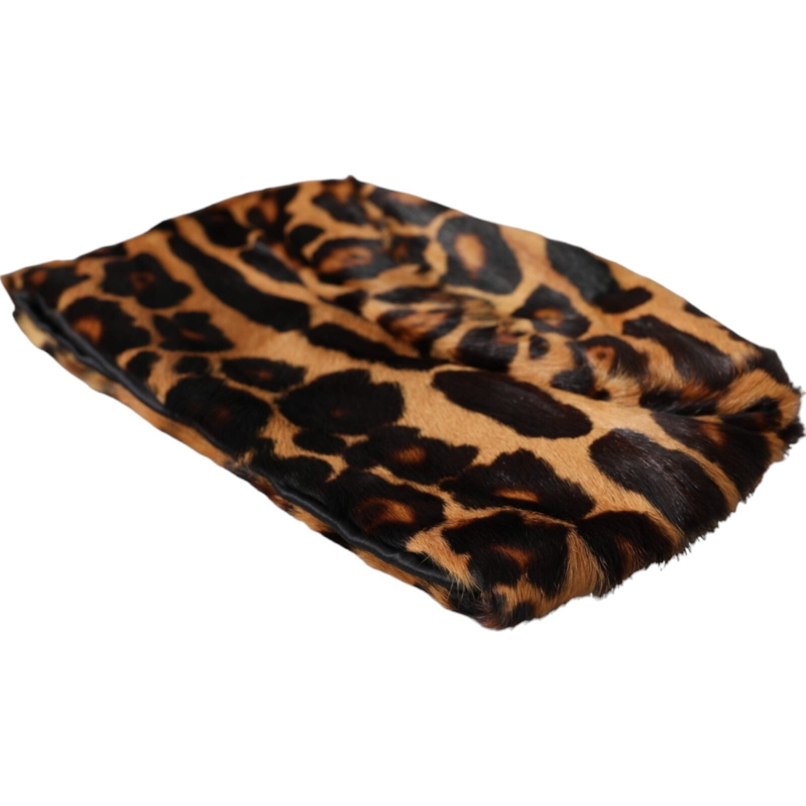 Dolce & Gabbana Brown Leopard Fur Women Bucket Capello Hat Dolce & Gabbana