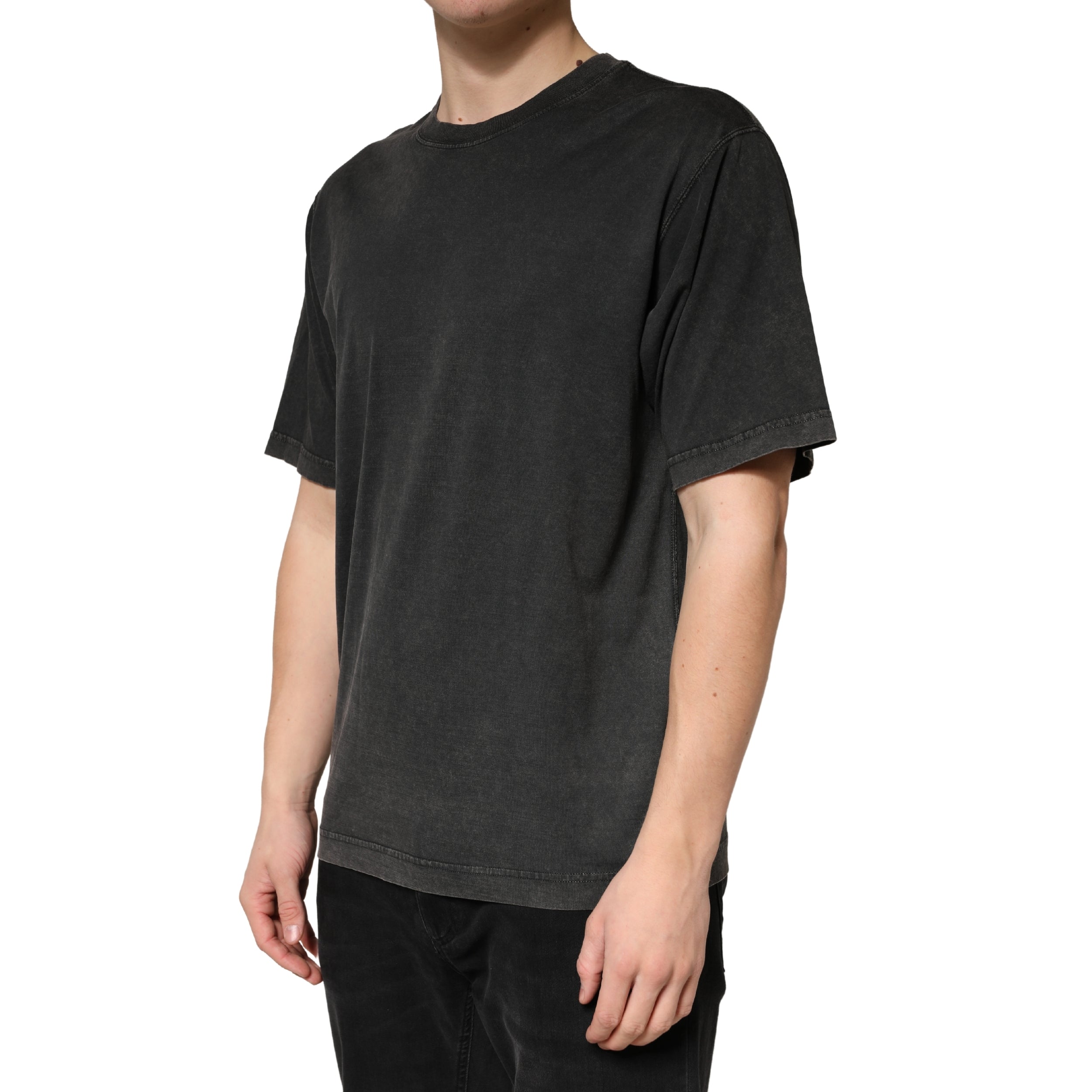 Dolce & Gabbana Black Cotton Crewneck Short Sleeve  T-Shirt Dolce & Gabbana