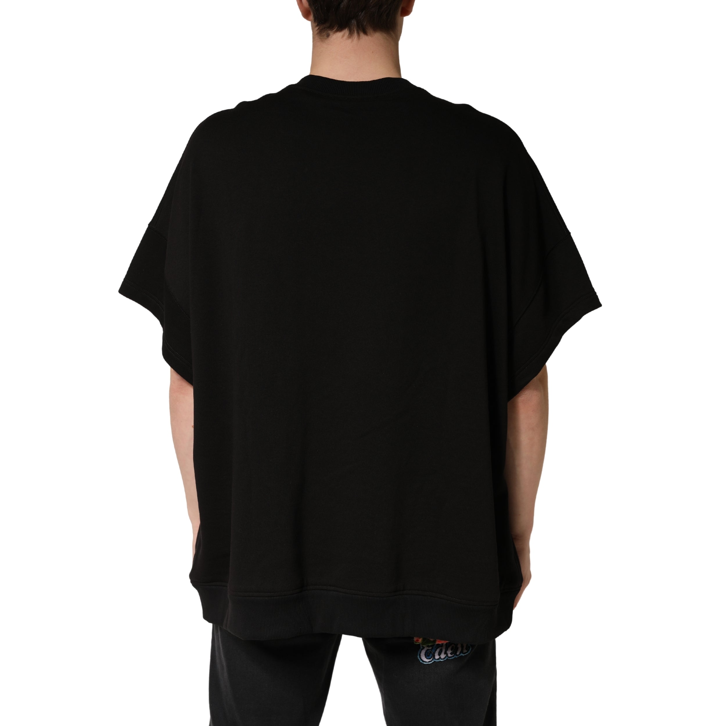 Dolce & Gabbana Black Cotton Crewneck Short Sleeve T-Shirt Dolce & Gabbana