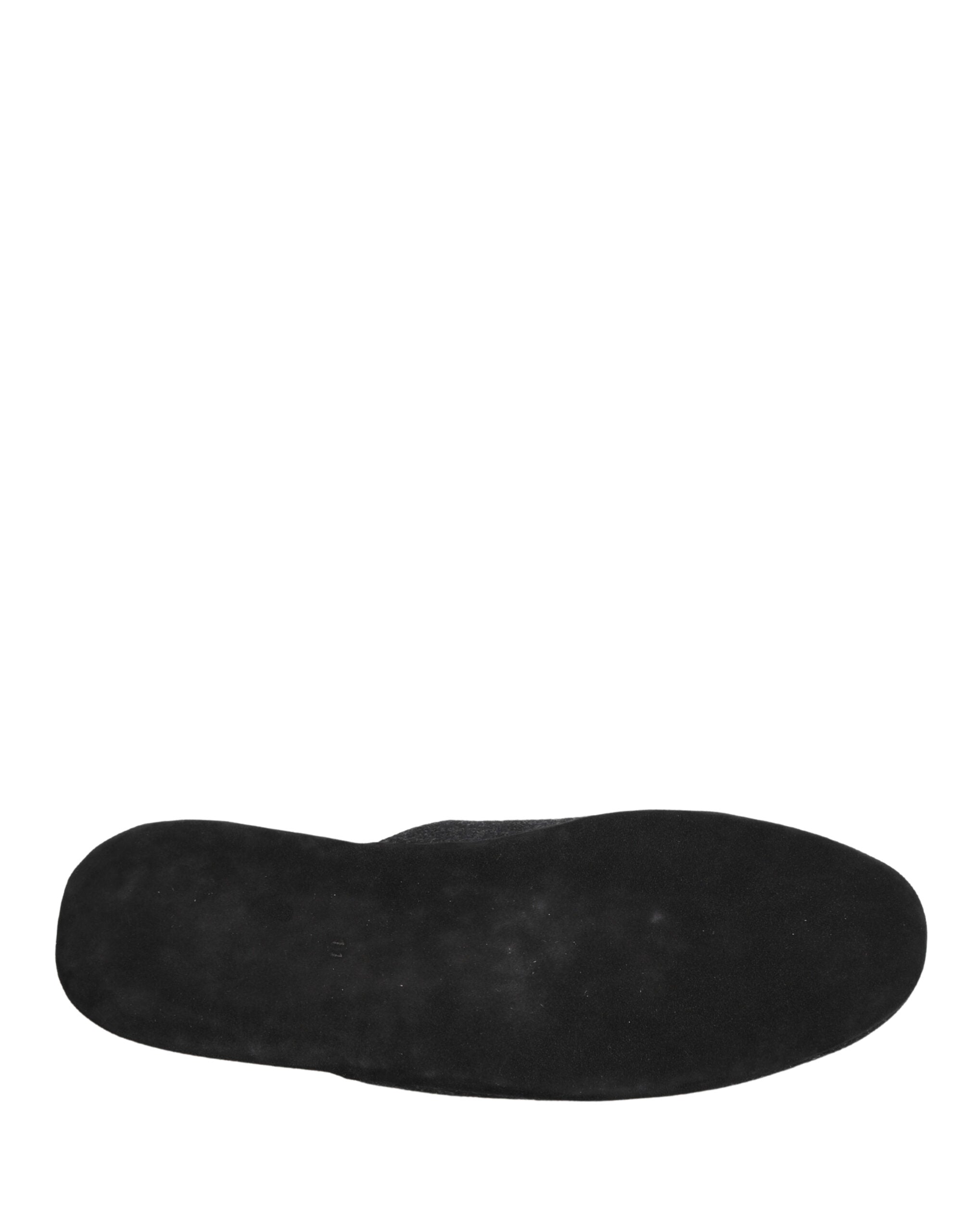 Dolce & Gabbana Anthracite Wool Cashmere Quilted Slippers Shoes Dolce & Gabbana