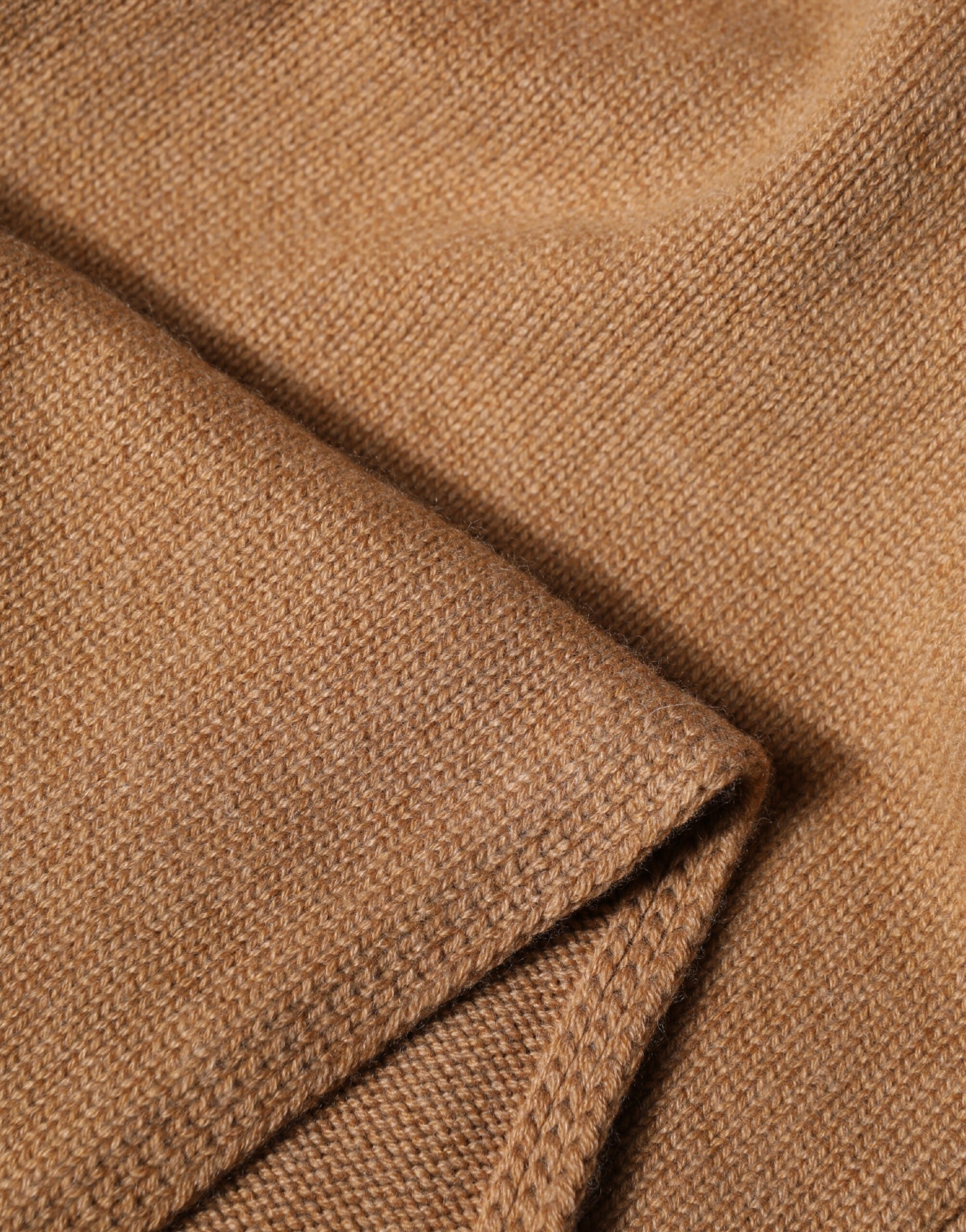 Dolce & Gabbana Brown Cashmere Knitted Foulard 207cm x 29cm Men Scarf Dolce & Gabbana