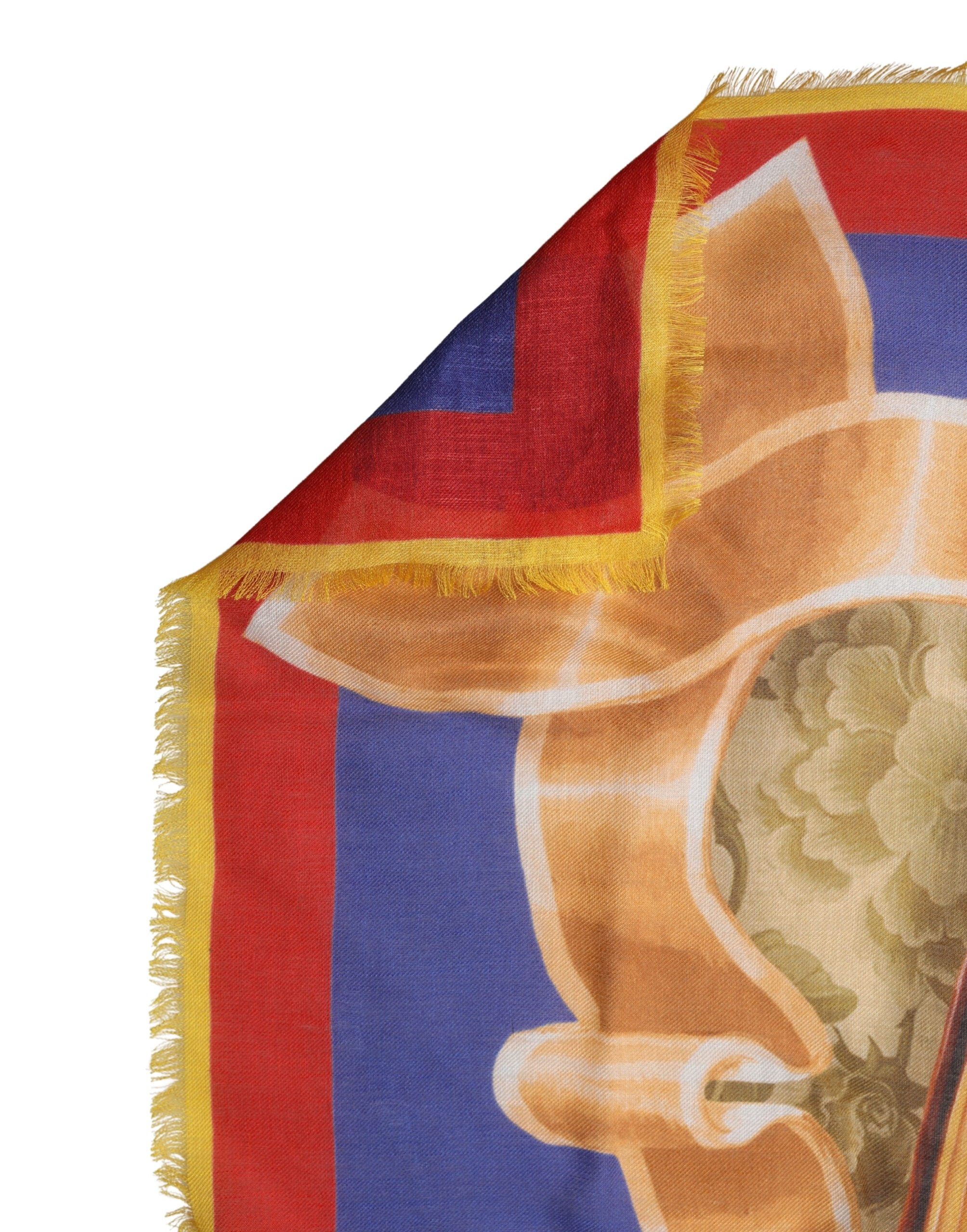Dolce & Gabbana Multicolor Italy China Shawl Wrap 140cm x 130cm  Scarf Dolce & Gabbana