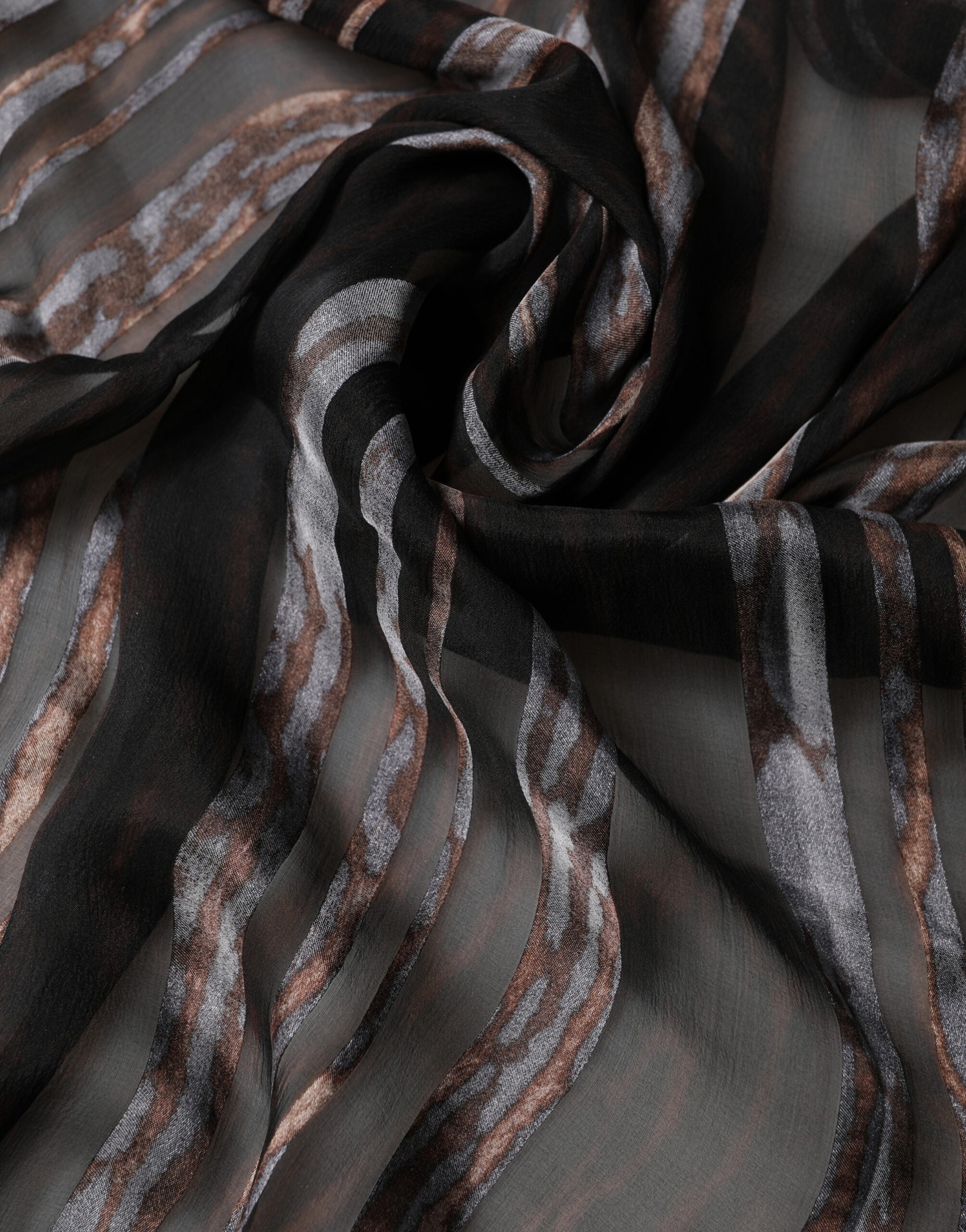 Dolce & Gabbana Black Stripes Silk Wrap Shawl Stole 193cm x 131cm Scarf Dolce & Gabbana