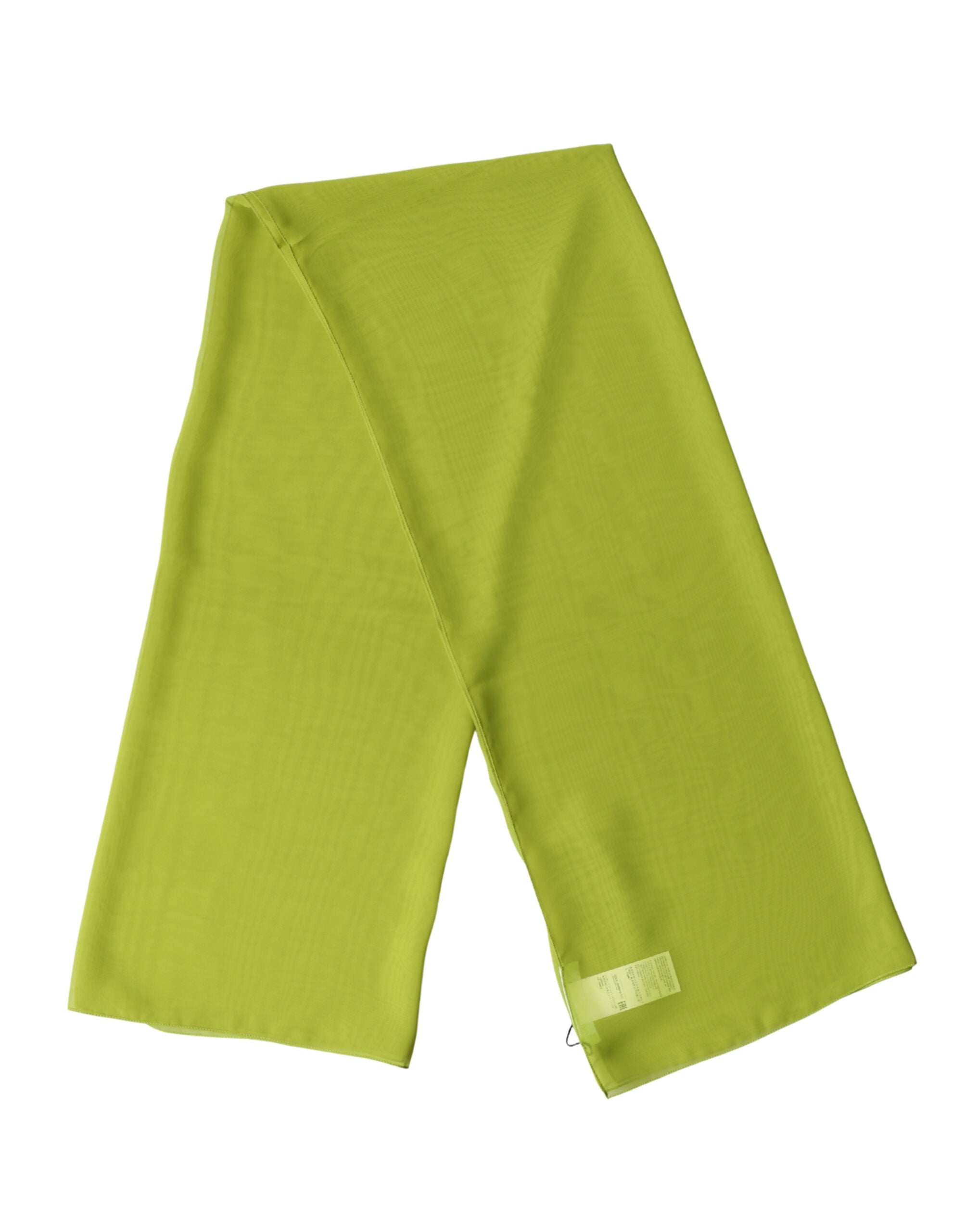 Dolce & Gabbana Yellow Green Neck Wrap Shawl Foulard 131cm x 99.5cm Scarf Dolce & Gabbana