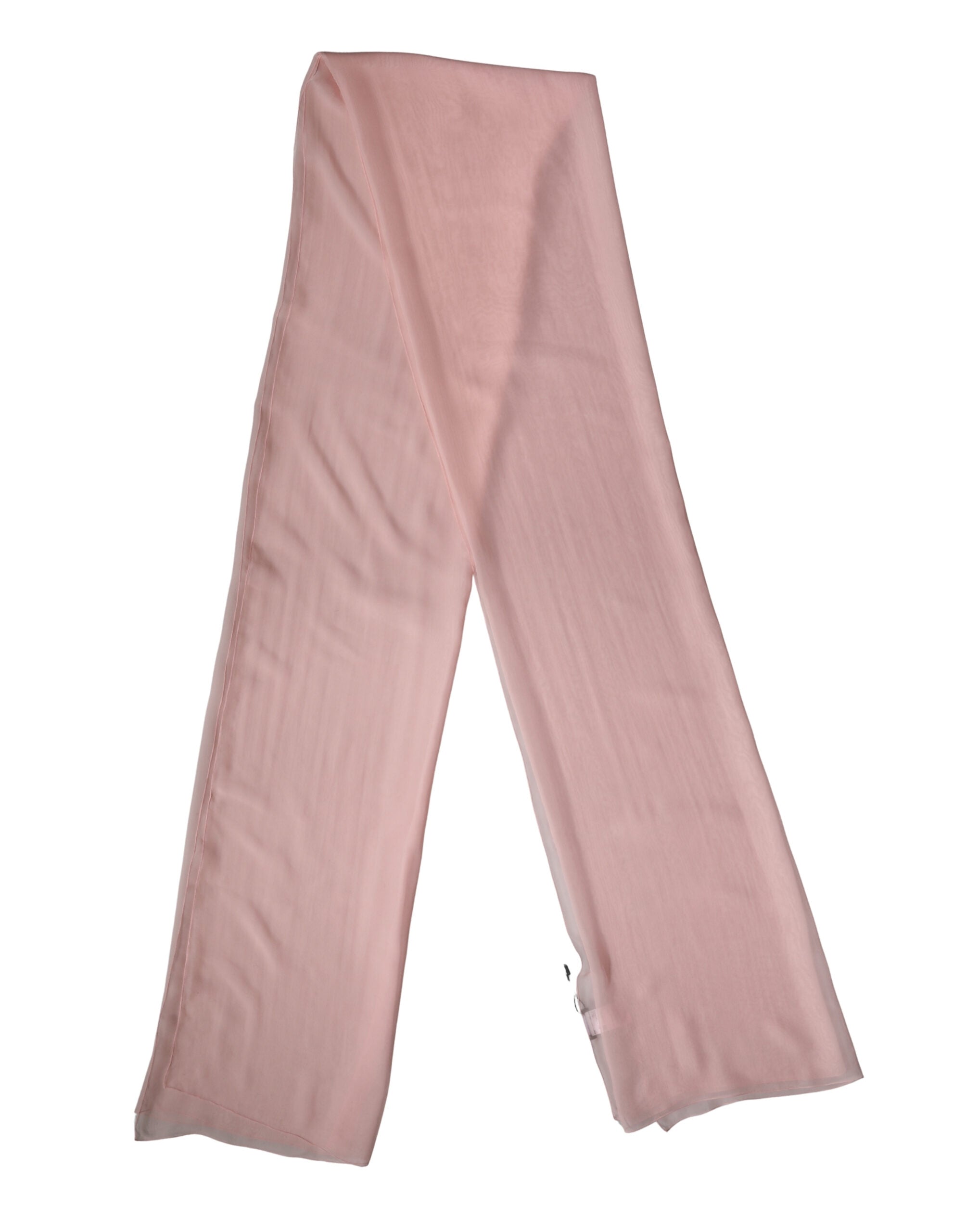 Dolce & Gabbana Light Pink Silk Neck Wrap Shawl Stole 272cm x 120cm Scarf Dolce & Gabbana