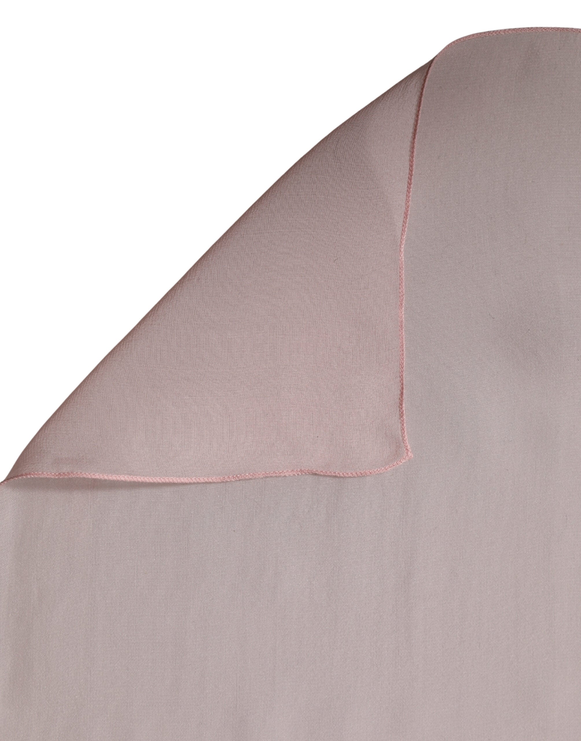 Dolce & Gabbana Light Pink Silk Neck Wrap Shawl Stole 272cm x 120cm Scarf Dolce & Gabbana