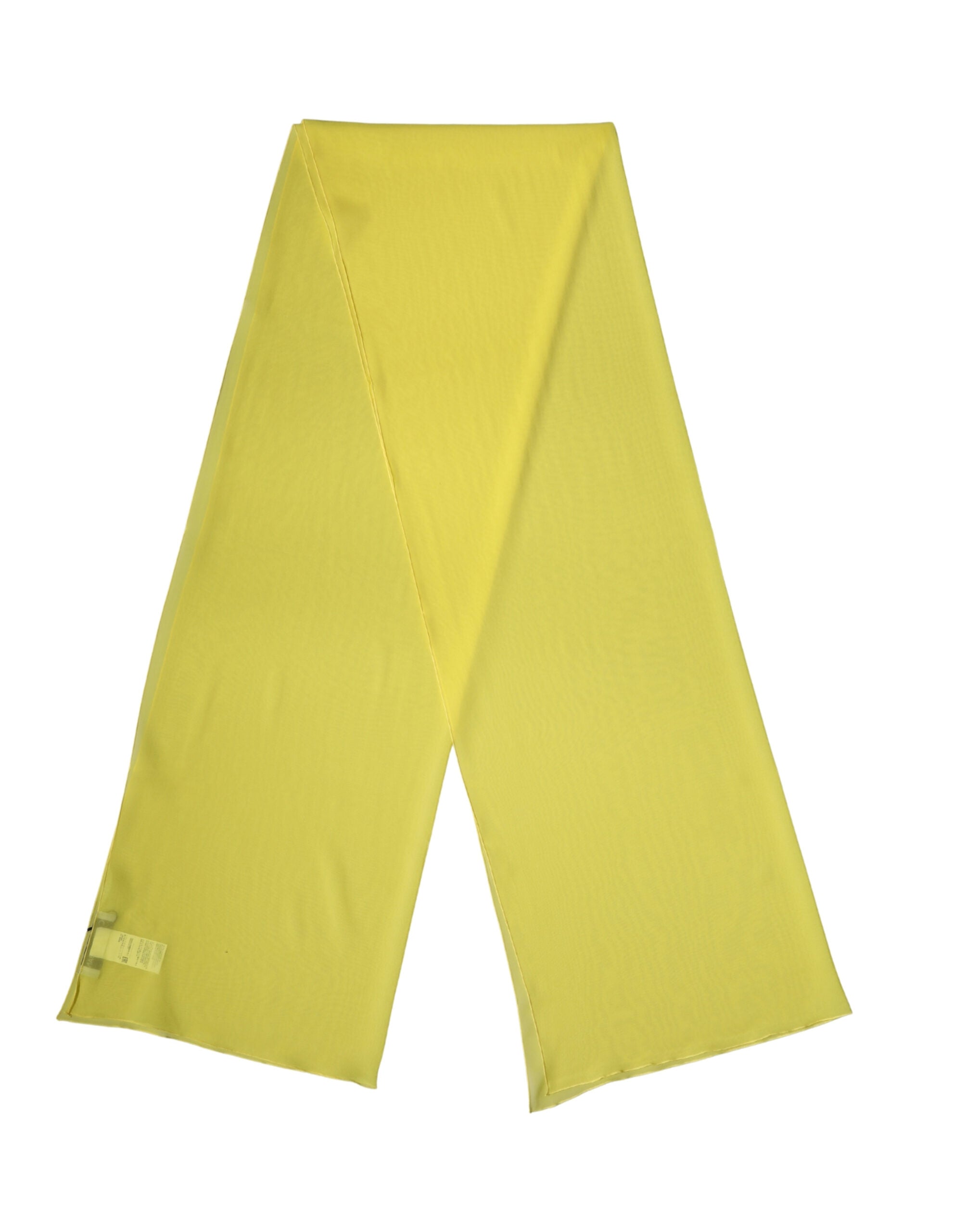 Dolce & Gabbana Yellow Silk Neck Wrap Shawl Stole 200cm x 64cm Scarf Dolce & Gabbana