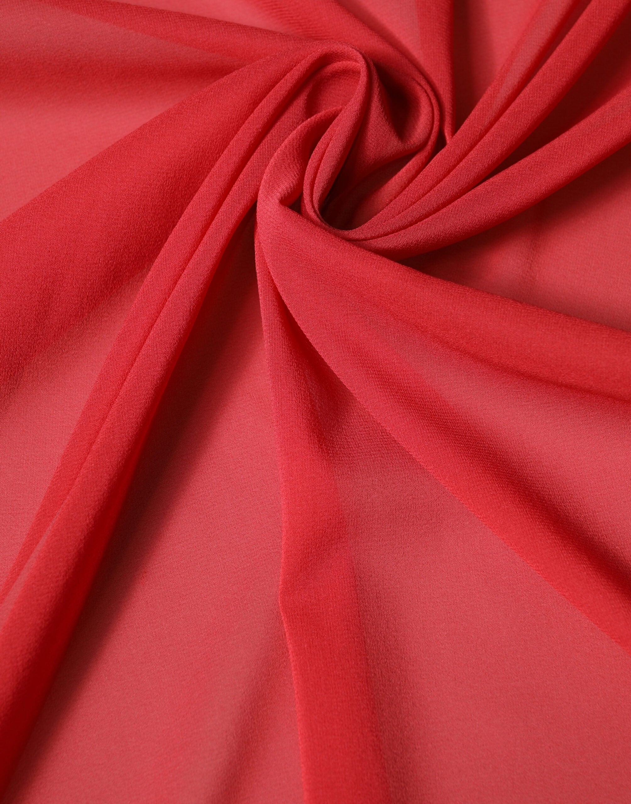 Dolce & Gabbana Red Silk Neck Wrap Shawl Women Stole 200cm x 64cm Scarf Dolce & Gabbana