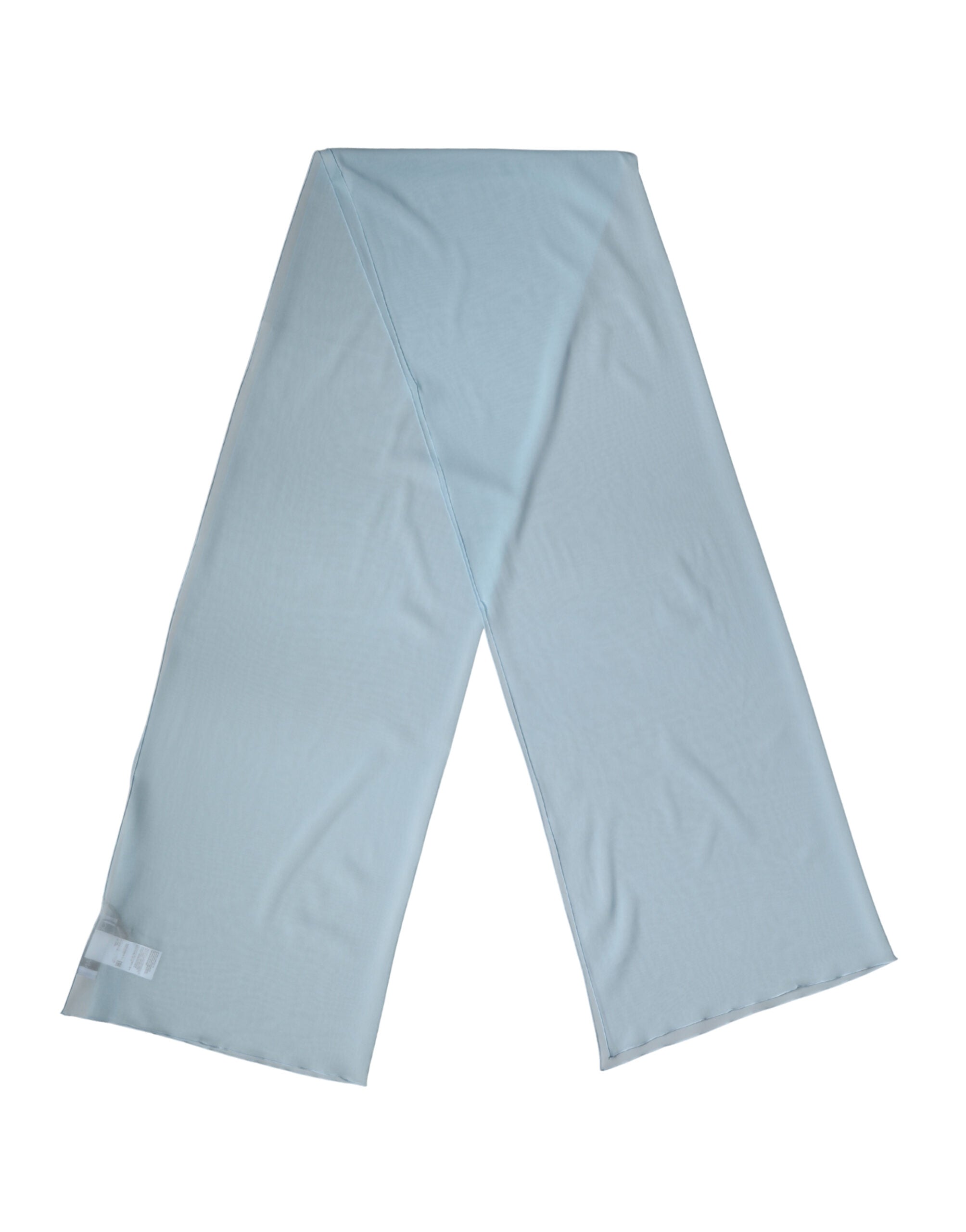 Dolce & Gabbana Light Blue Silk Neck Wrap Shawl Stole 200cm x 64cm  Scarf Dolce & Gabbana