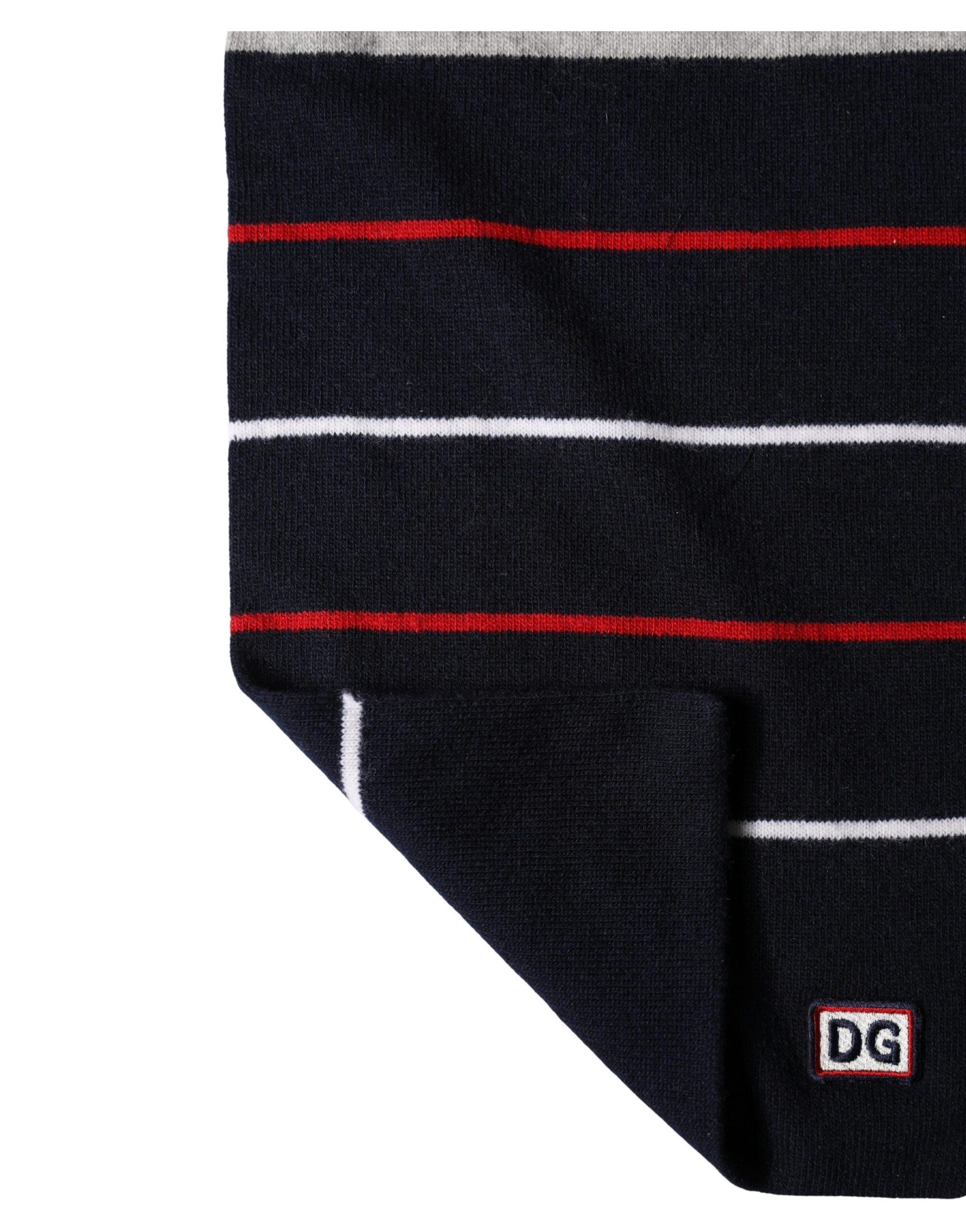Dolce & Gabbana Multicolor Stripes Shawl Neck Wrap 119cm x 20cm  Scarf Dolce & Gabbana