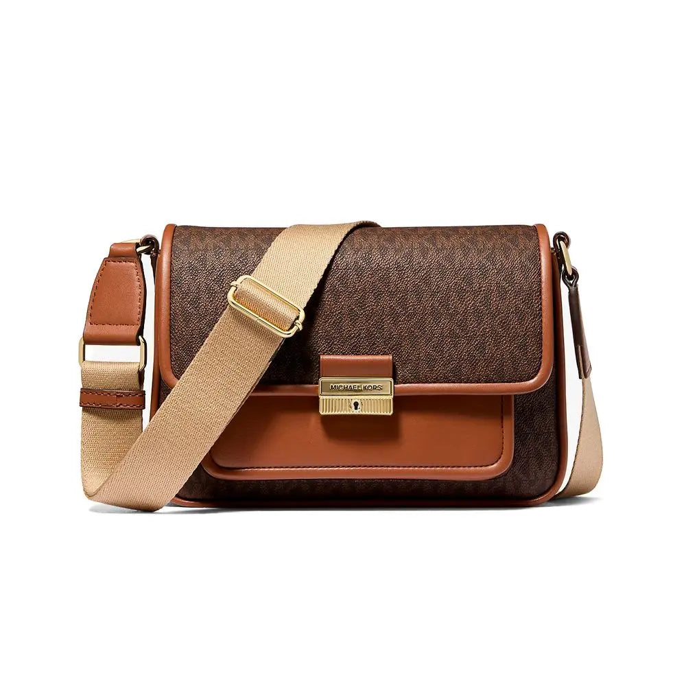 Michael Kors Brown Canvas Crossbody Bag Michael Kors