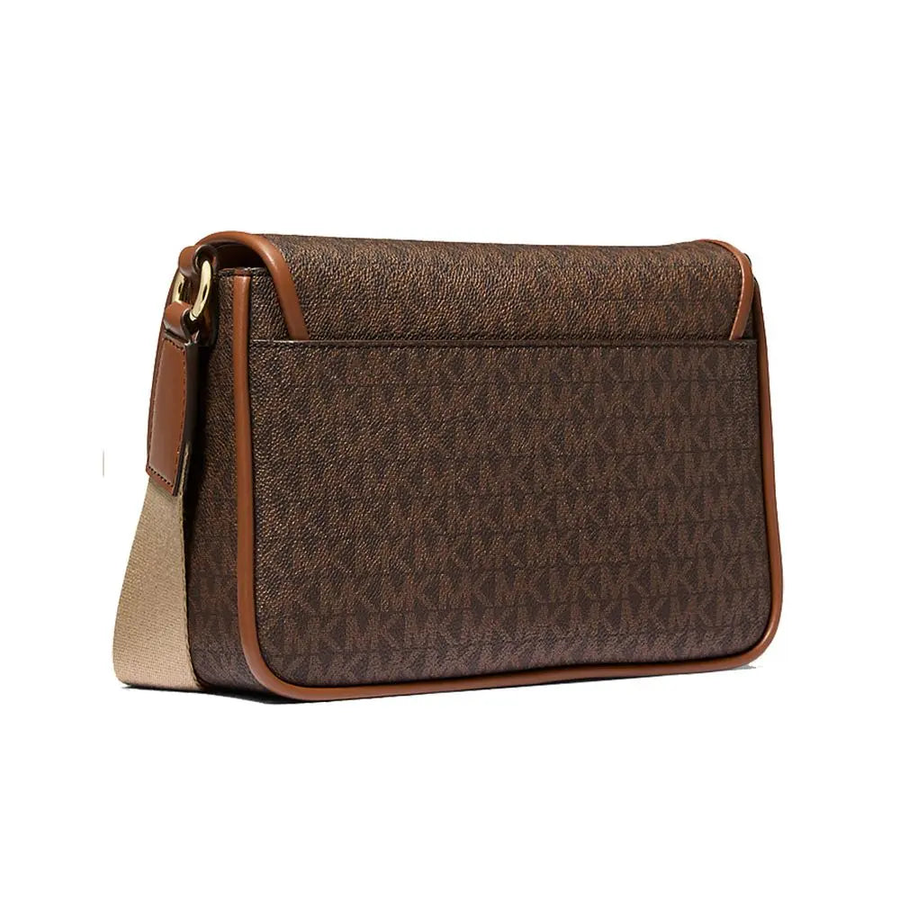 Michael Kors Brown Canvas Crossbody Bag Michael Kors