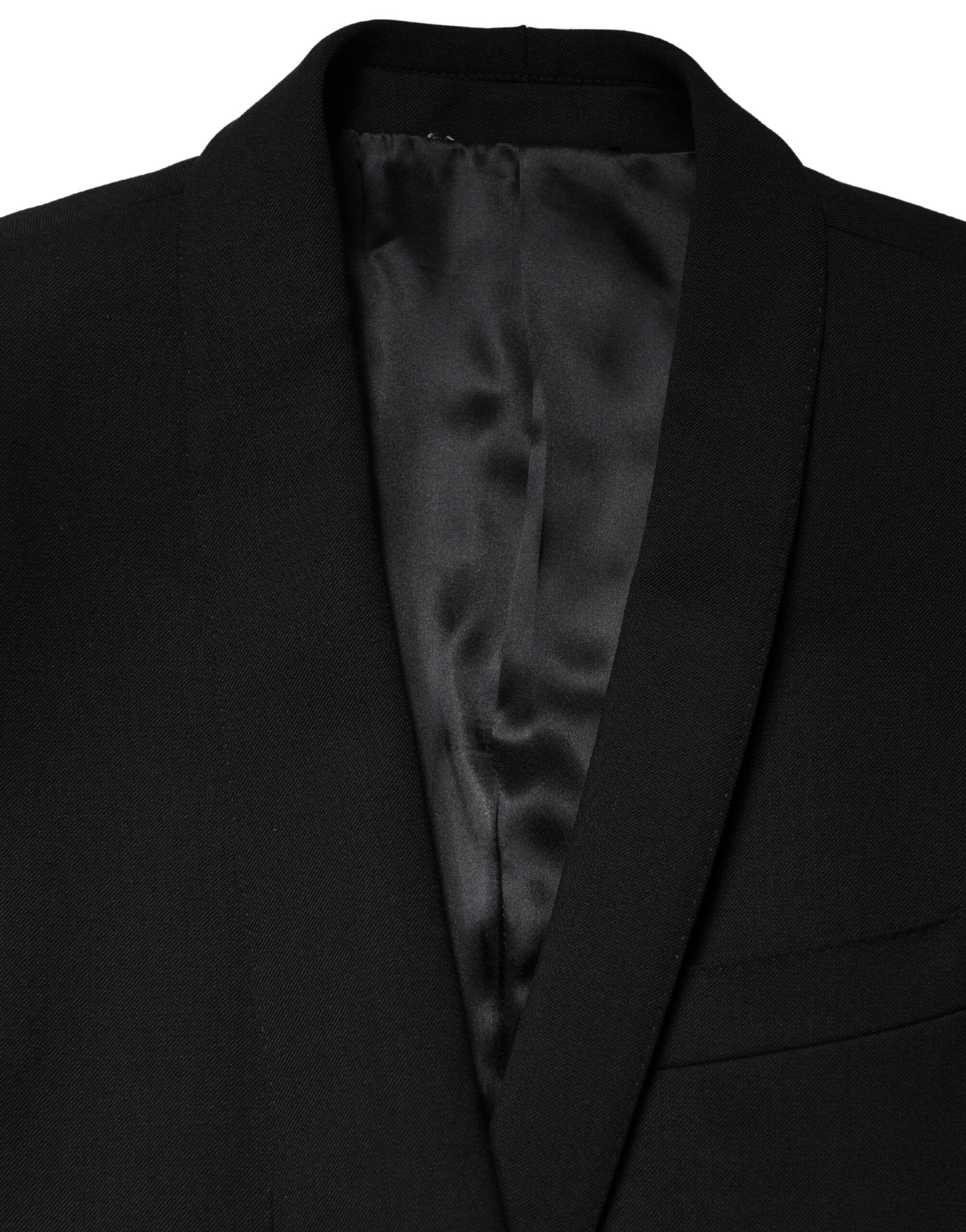 Dolce & Gabbana Black Embellished Single Breasted Blazer Dolce & Gabbana