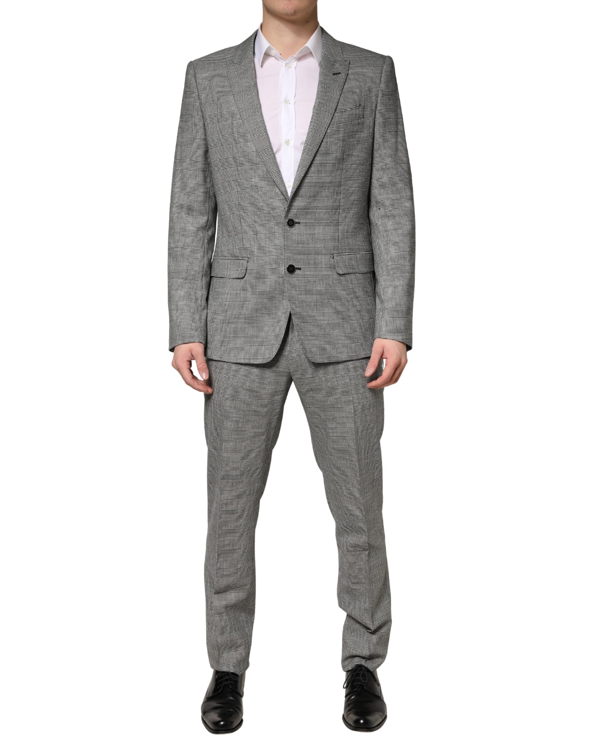 Dolce & Gabbana Gray MARTINI Single Breasted Formal 2PC Suit Dolce & Gabbana