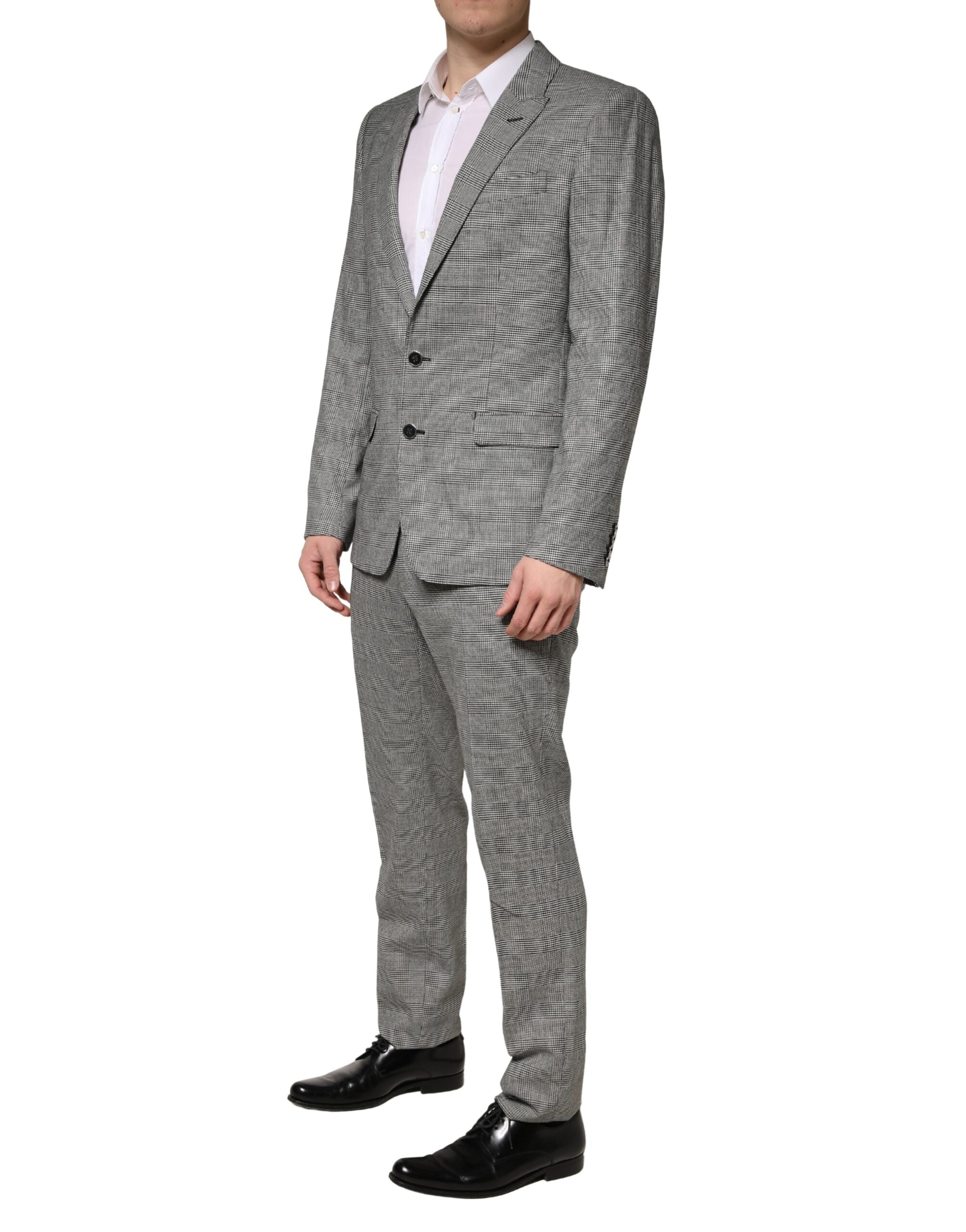 Dolce & Gabbana Gray MARTINI Single Breasted Formal 2PC Suit Dolce & Gabbana