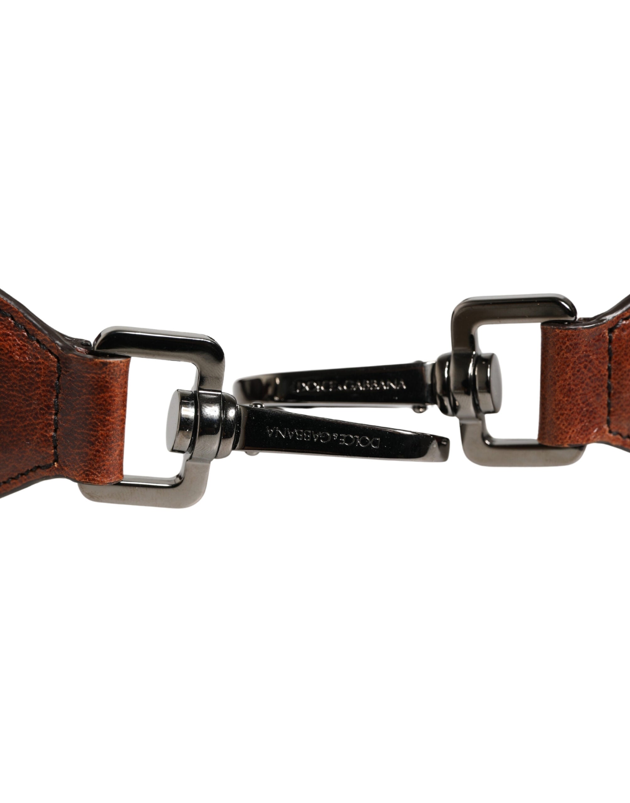 Dolce & Gabbana Brown Horse Velvet Leather Bag Accessory Shoulder Strap Dolce & Gabbana