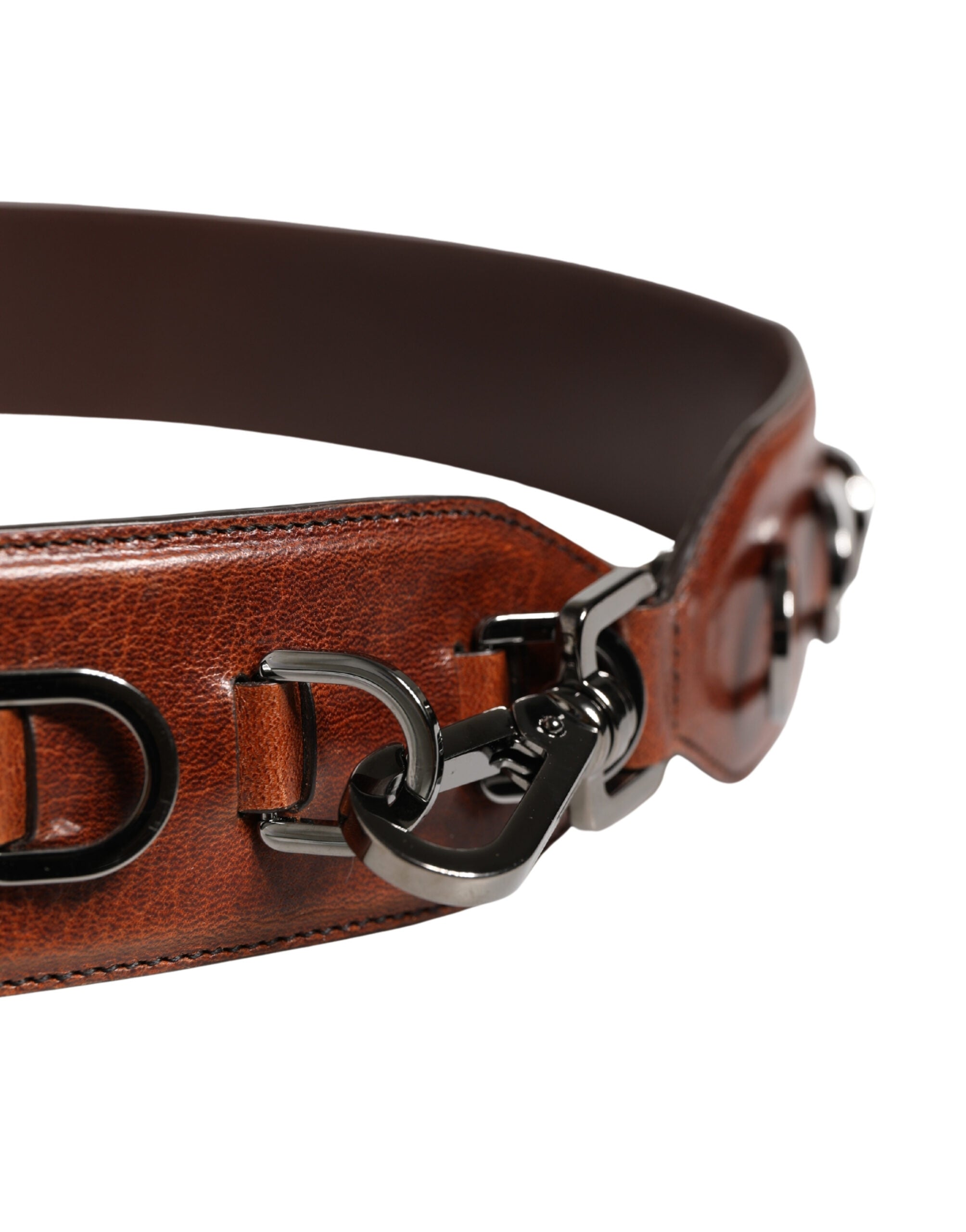 Dolce & Gabbana Brown Horse Velvet Leather Bag Accessory Shoulder Strap Dolce & Gabbana