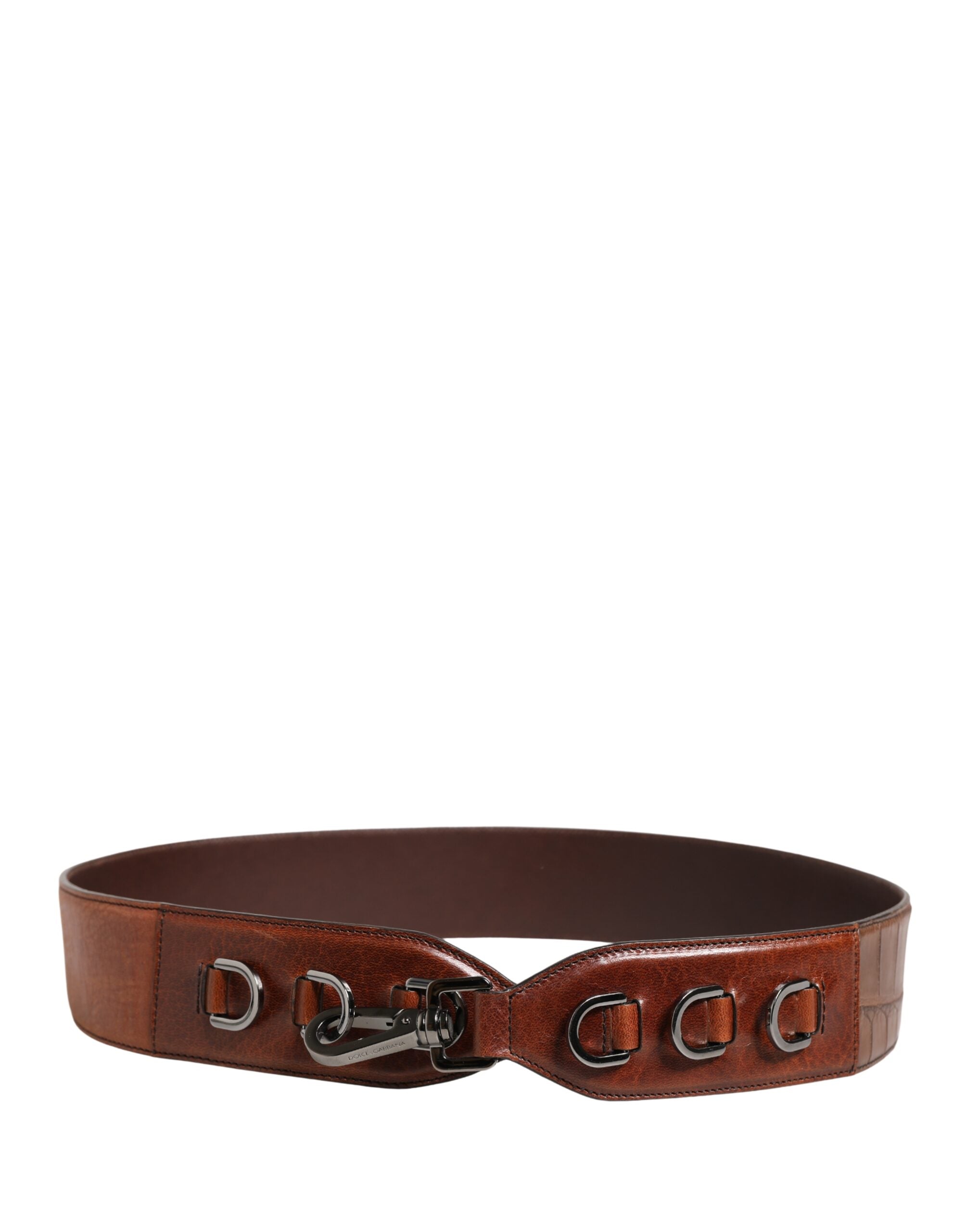 Dolce & Gabbana Brown Horse Velvet Leather Bag Accessory Shoulder Strap Dolce & Gabbana