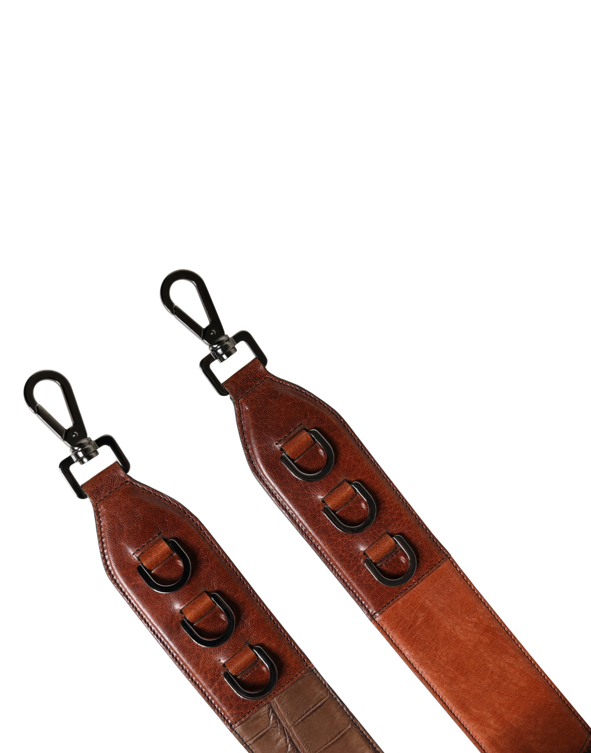 Dolce & Gabbana Brown Horse Velvet Leather Bag Accessory Shoulder Strap Dolce & Gabbana