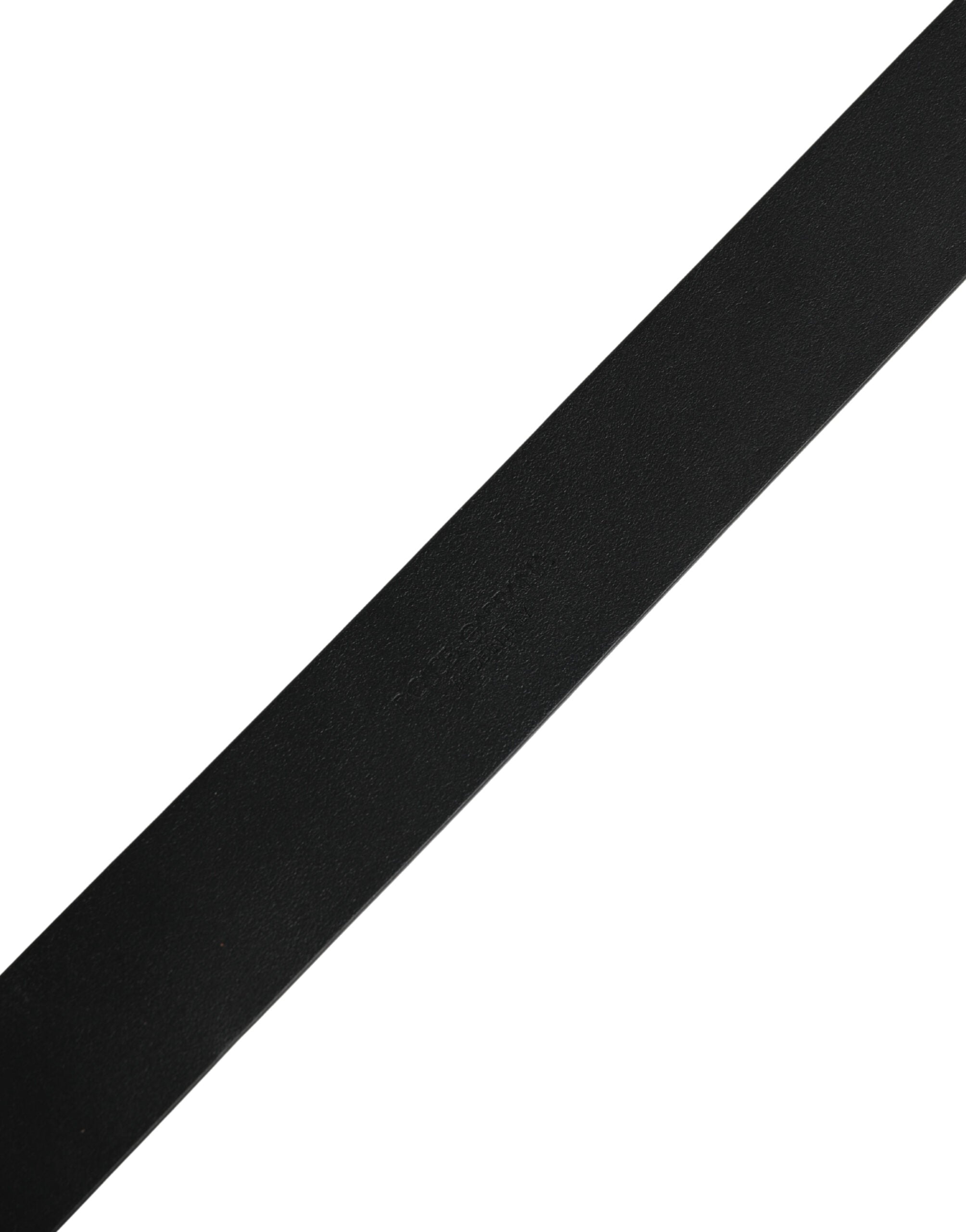 Dolce & Gabbana Black Calf Leather Gold Metal Buckle  Belt Dolce & Gabbana